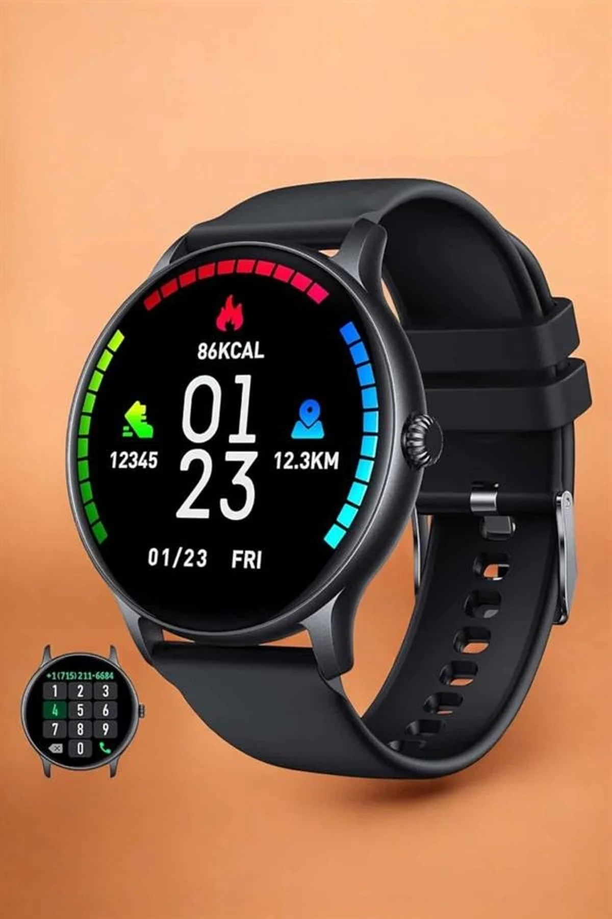 Akıllı Saat Sesli Görüşme Bluetooth Bağlantılı 3 Kordonlu Yeni Nesil - Just Cheap Store Görsel 5