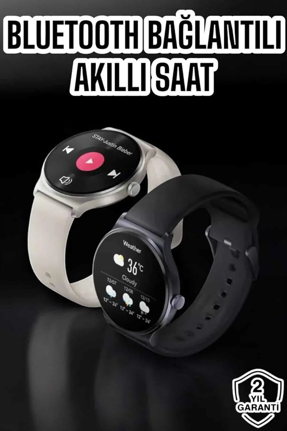 Akıllı Saat Sesli Görüşme Bluetooth Bağlantılı 3 Kordonlu Yeni Nesil - Just Cheap Store Görsel 2