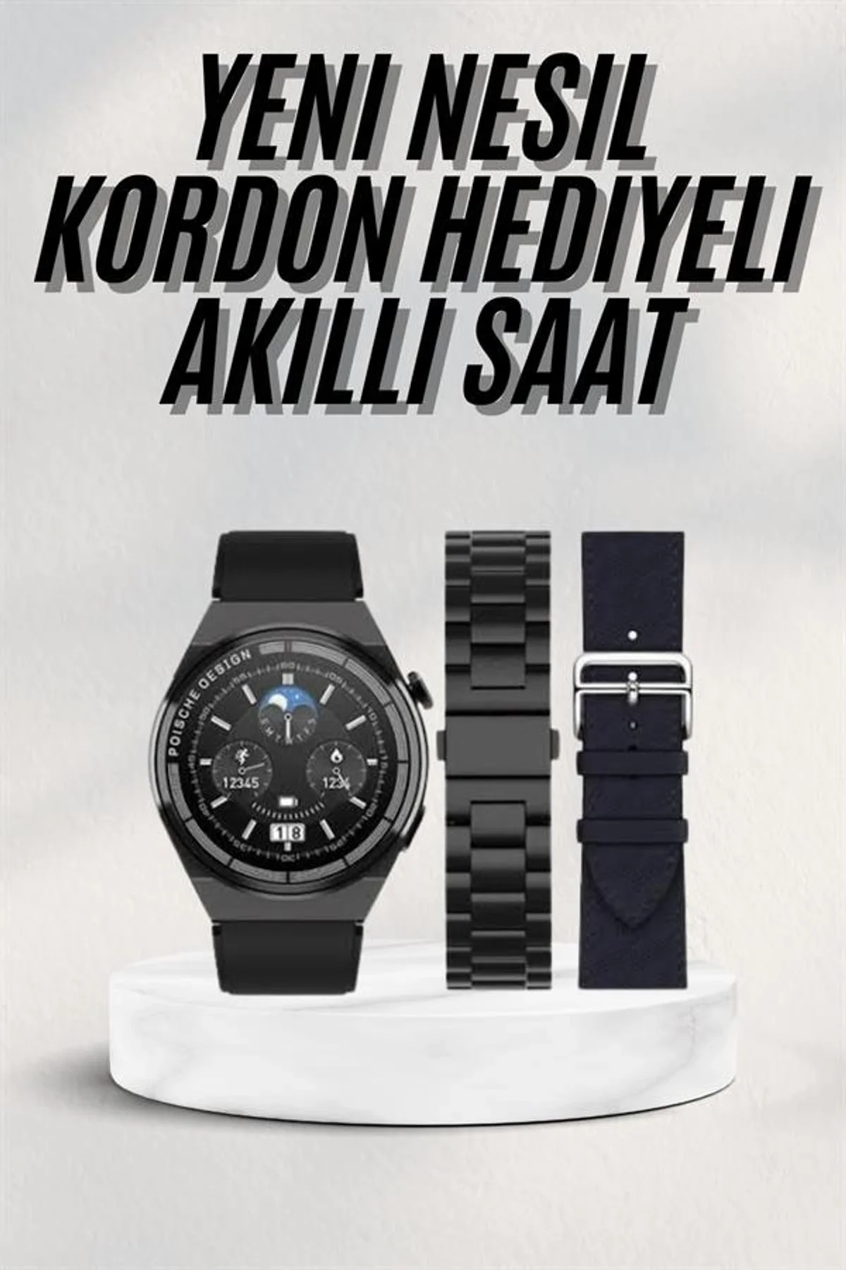 En Çok Tercih Edilen Akıllı Saat Amoled Ekran Nabız Sensörü Gps Uyumlu Adımsayar - Just Cheap Store Görsel 2
