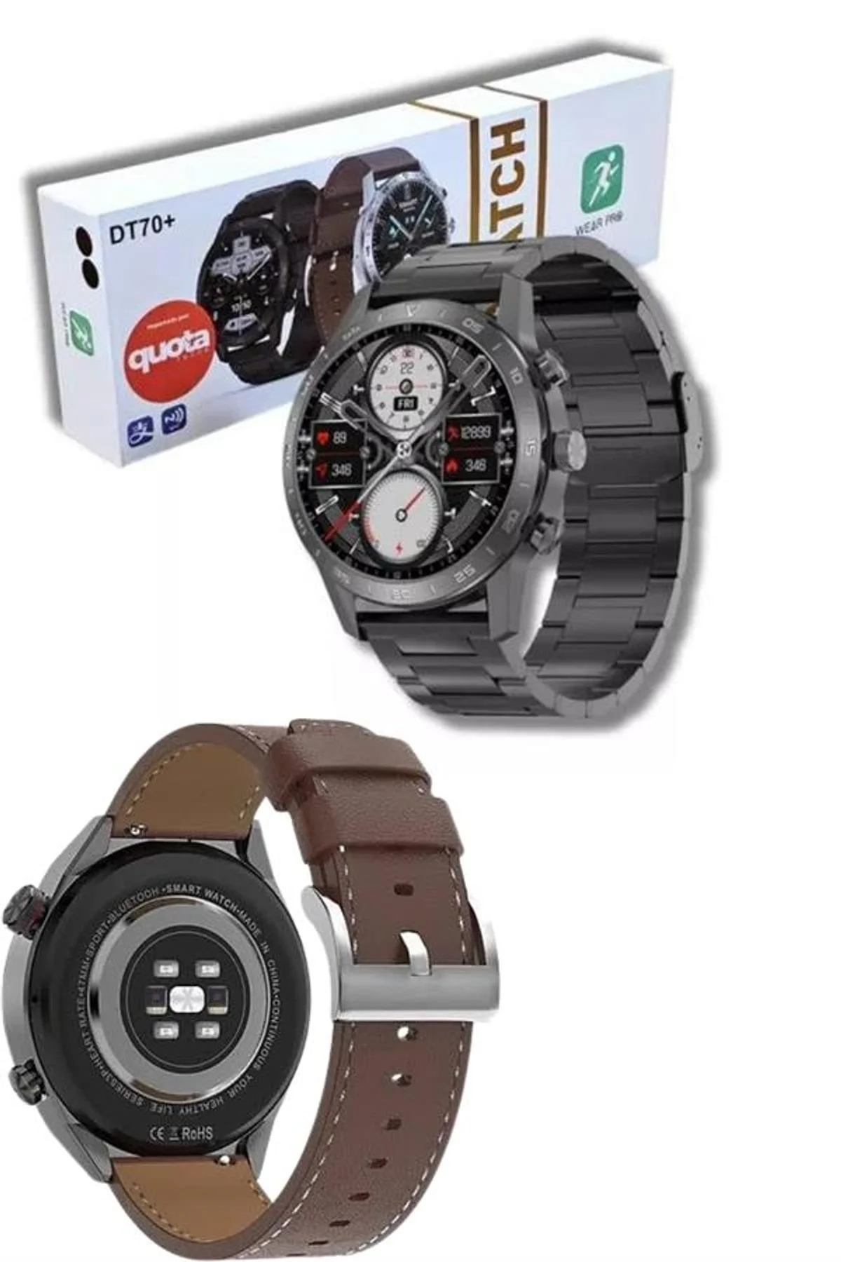 Çağrı Cevaplama Sesli Asistan Çoklu Dil Desteği 5.0 Bluetooth Akıllı Saat - Just Cheap Store Görsel 5