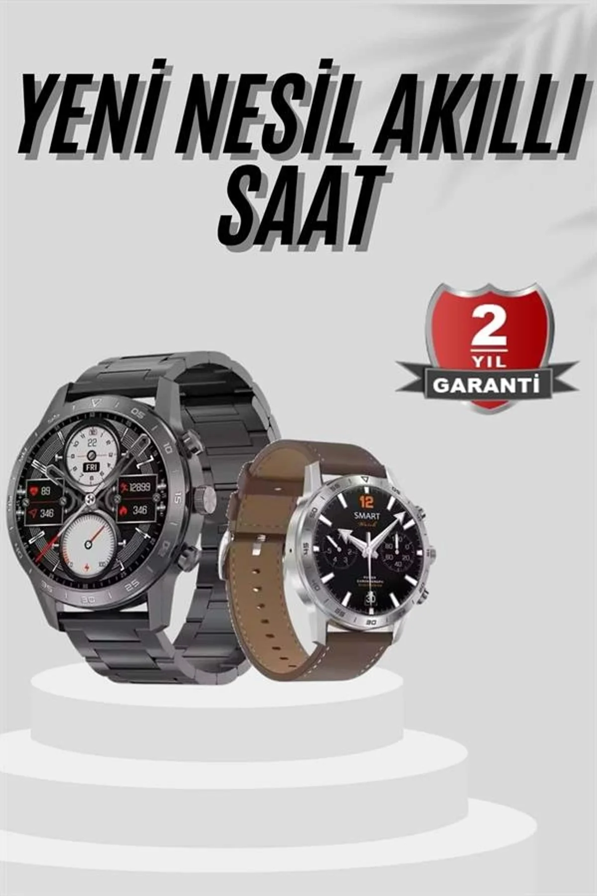 Akıllı Saat Çelik Kordon Çağrı Cevaplama Amoled Ekran Titreşimli Uyku Ve Sağlık Takibi - Just Cheap Store Görsel 2