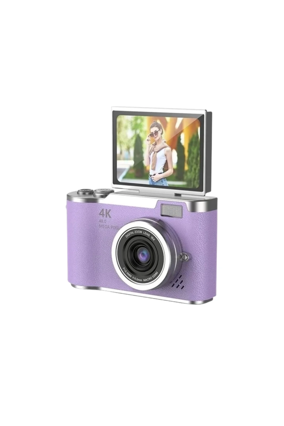 4k Dijital Kamera 48 Mp Flip Ekran Vlog Ve Fotoğraf Makinesi - Just Cheap Store Görsel 2