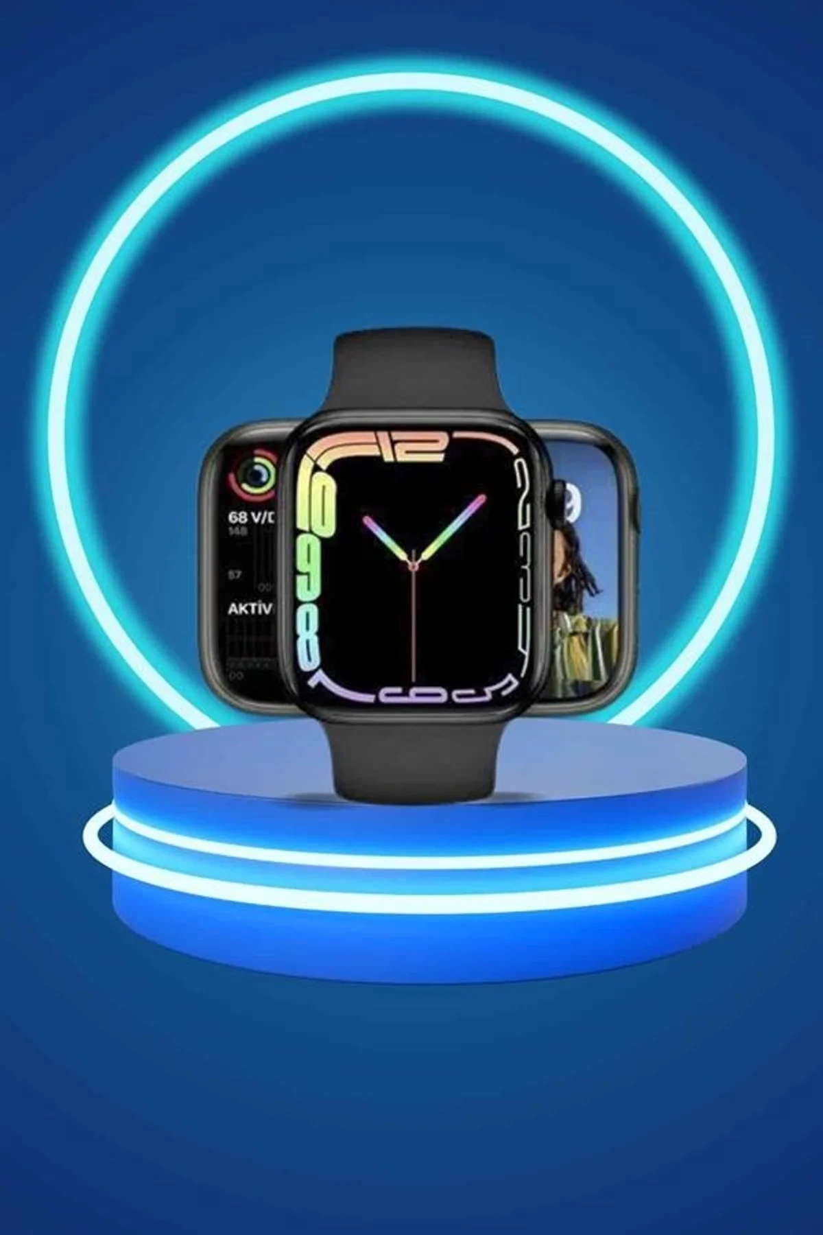 Yeni Nesil Akıllı Saat Ve Ucuz Kaliteli Bluetooth Kablosuz Kulaklık Amoled Ekran - Just Cheap Store Görsel 5