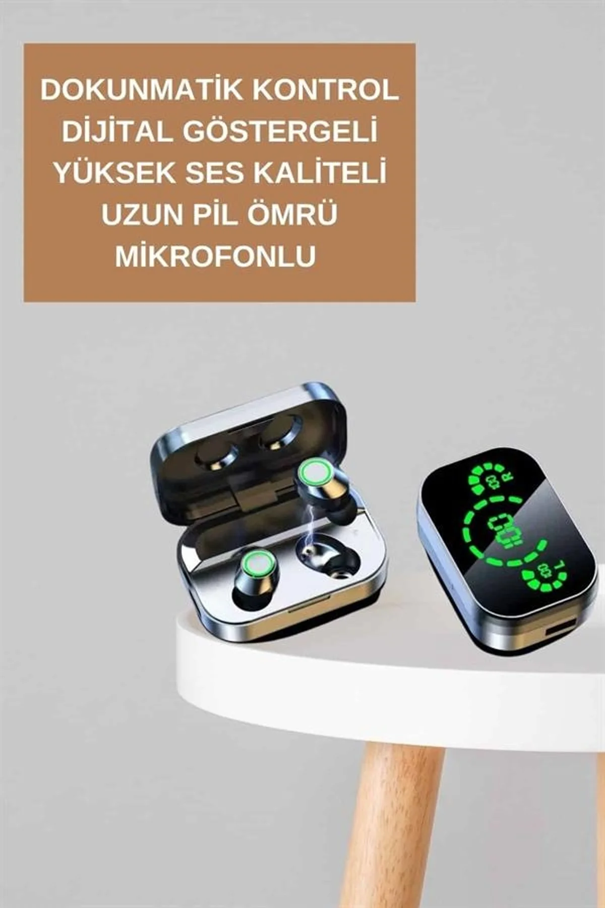 Dokunmatik Akıllı Saat Yeni Nesil Kulaklık Kampanyası Anc Özelliği Yüksek Ses Kaliteli - Just Cheap Store Görsel 5