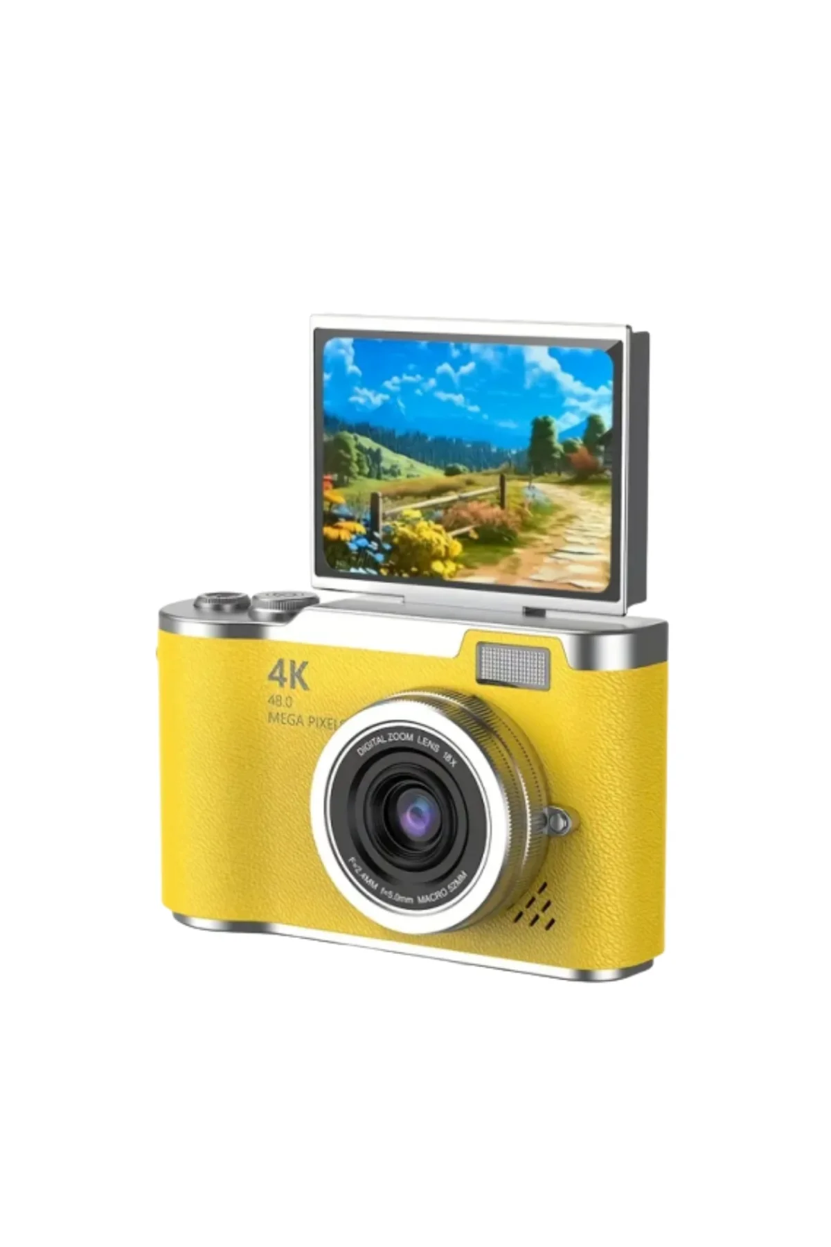 48 Mp 4k Dijital Kamera Flip Ekranlı Vlog Selfie Çekim Profesyonel Fotoğraf Makinesi - Just Cheap Store Görsel 2