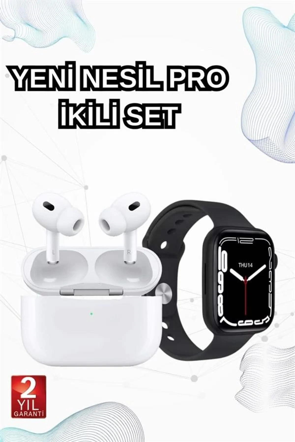 2025 Model Akıllı Saat Ve Yeni Nesil Pro Bluetooth Kulaklık Tws Yüksek Ses Kaliteli - Just Cheap Store Görsel 2