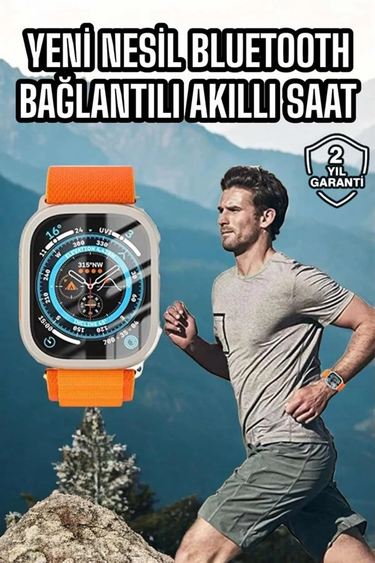 Akıllı Saat Uyku Ve Spor Takibi Yeni Nesil Bluetooth Bağlantılı Amoled Ekran - Just Cheap Store Görsel 2