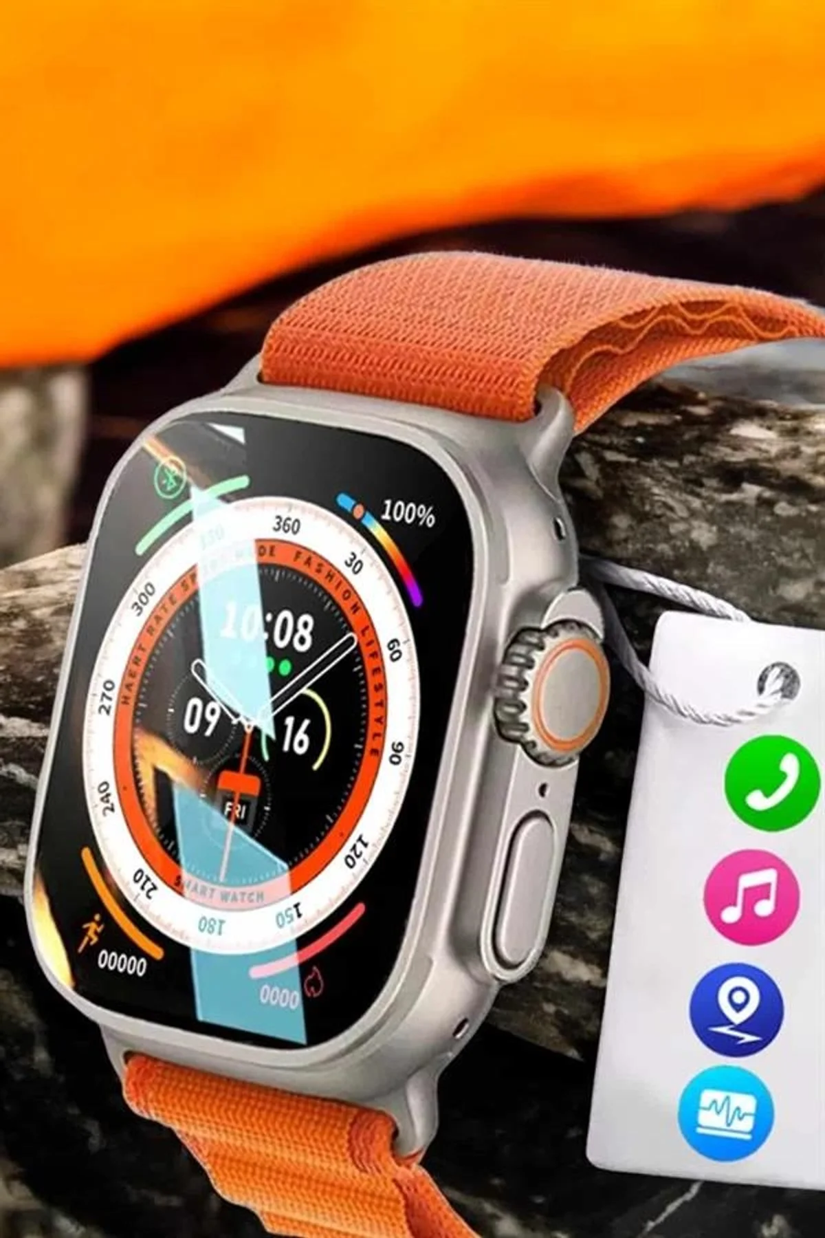 Akıllı Saat Uyku Ve Spor Takibi Yeni Nesil Bluetooth Bağlantılı Amoled Ekran - Just Cheap Store Görsel 5
