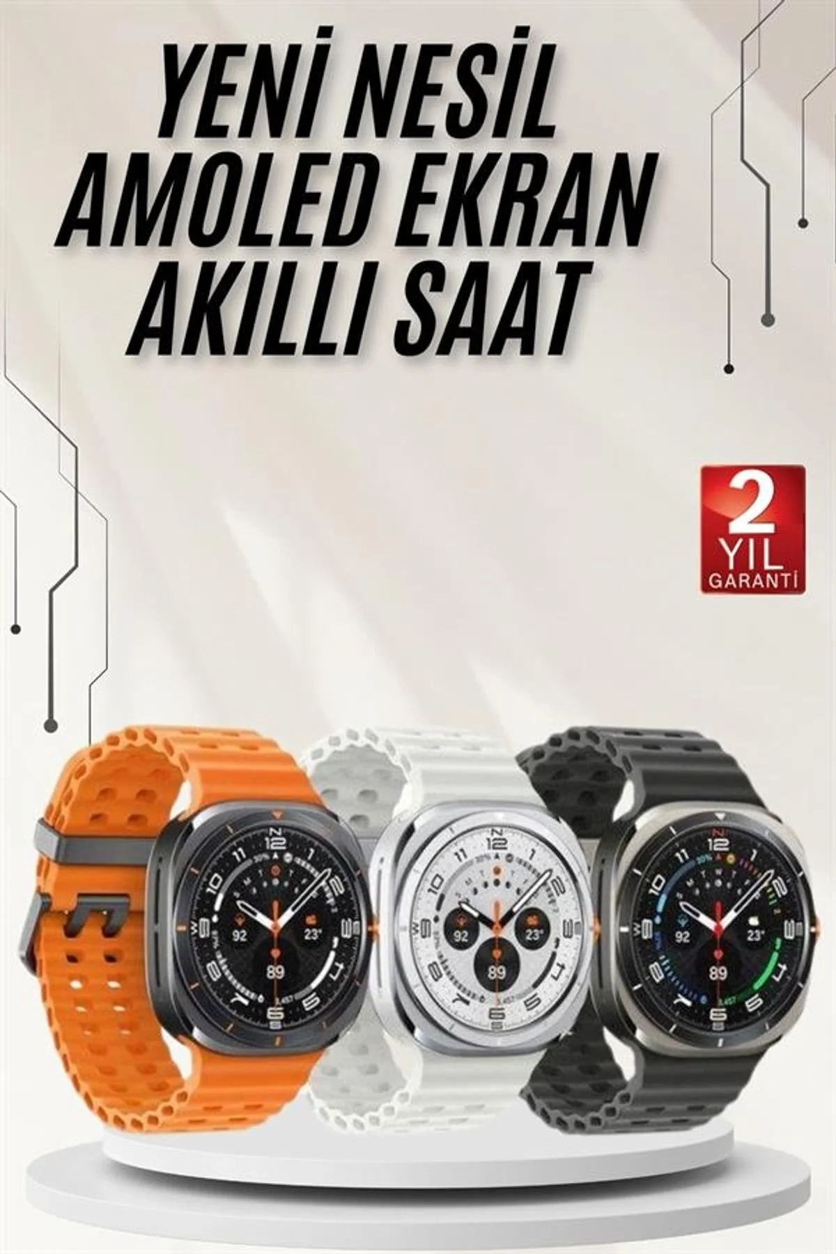Akıllı Saat Müzik Dinleme Nabız Ölçer Nfc Ve Gps Uyumlu Sesli Asistan Yeni Nesil - Just Cheap Store Görsel 2
