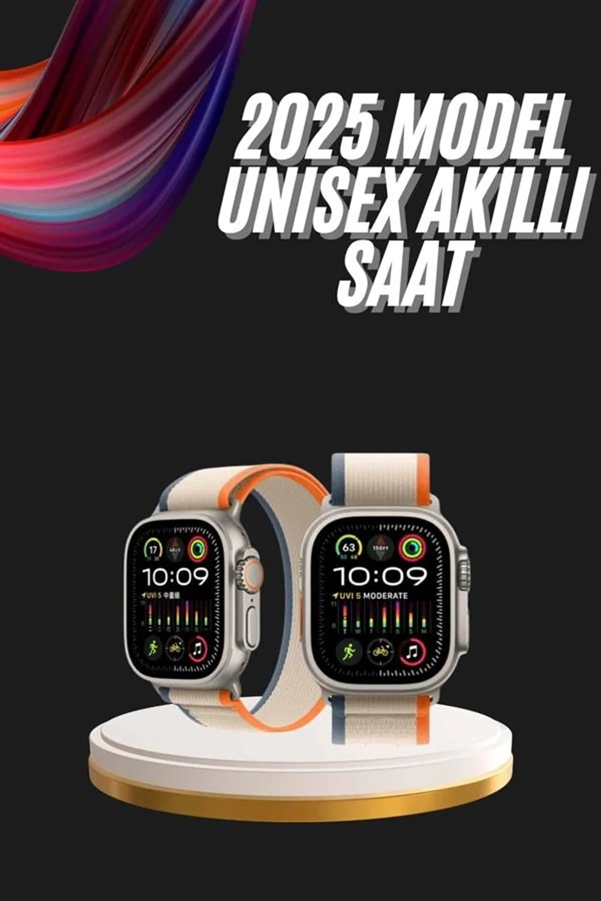 Akıllı Saat Kol Saati Android Ve İos Uyumlu Nabız Ölçer Sesli Asistan - Just Cheap Store Görsel 2