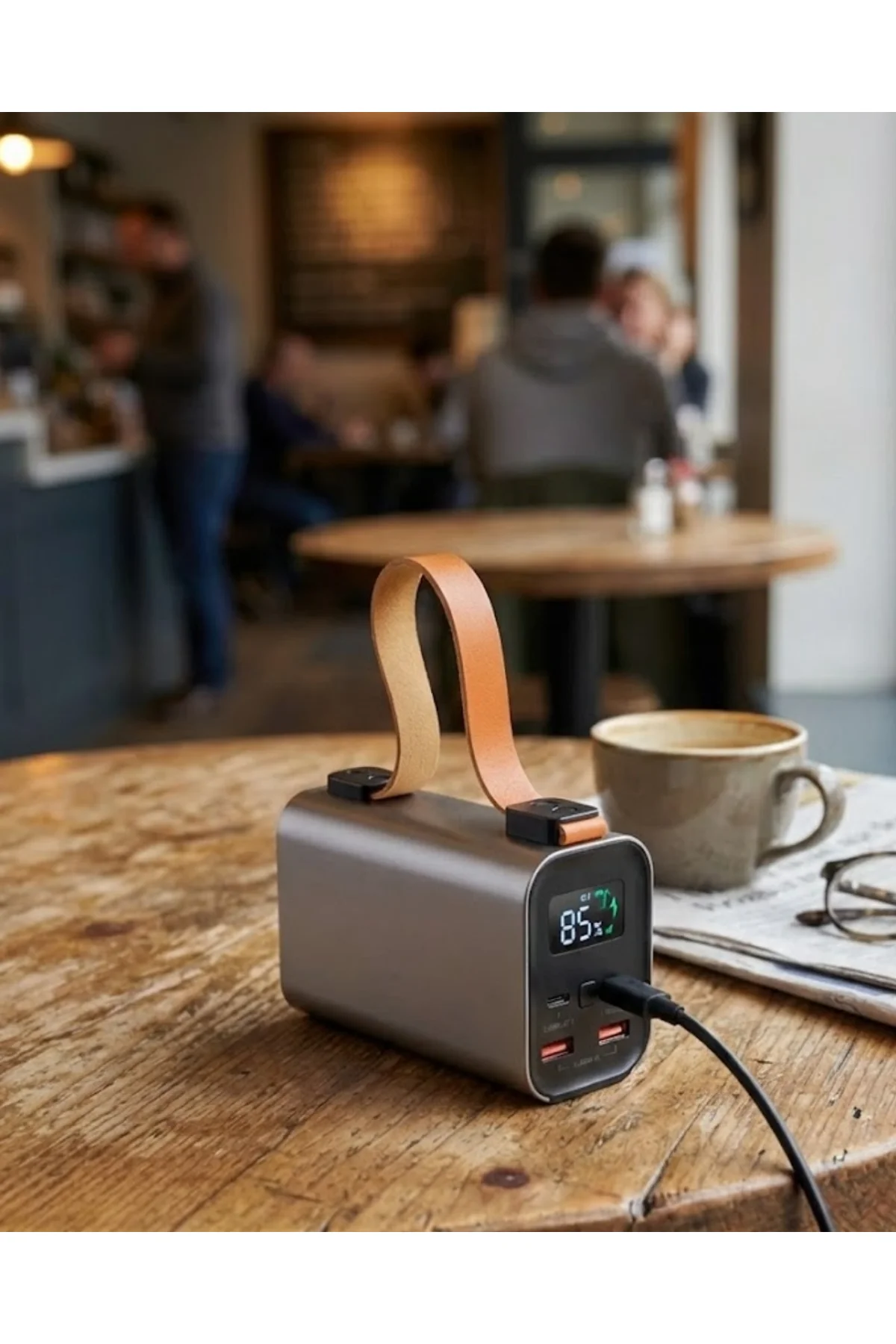 50000mah Süper Fast Charge Led Işıklı Taşınabilir Power Bank