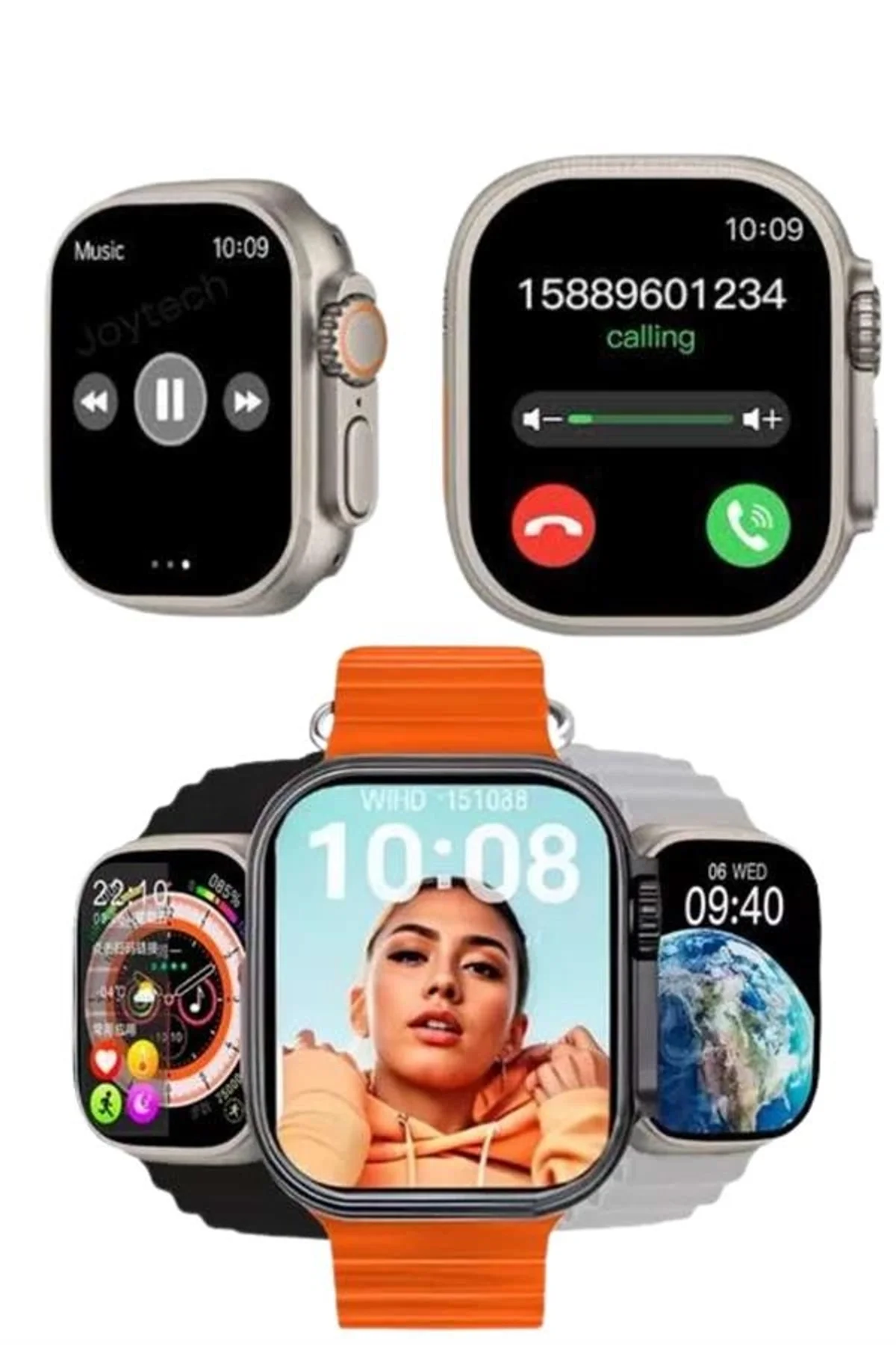 Akıllı Saat Çok Fonksiyonlu Unısex Sosyal Medya Girişli Bluetooth Bağlantılı - Just Cheap Store Görsel 3