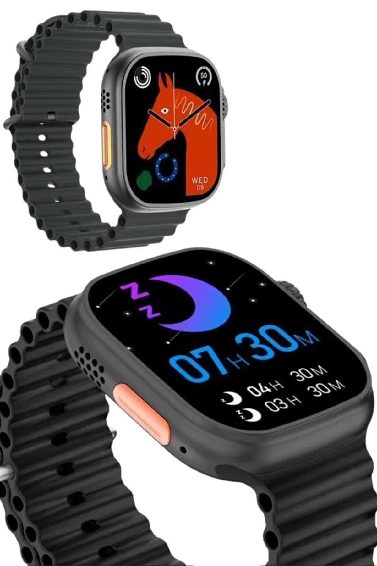Ultra Akıllı Saat 49 Mm Çift Kordonlu Arama Cevaplama Bluetooth Bağlantılı - Just Cheap Store Görsel 3