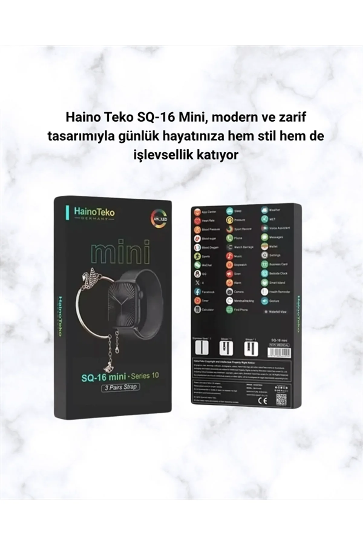 SQ-16 Mini Series 10 Akıllı Saat | Spor Modları, Bildirim Ve Müzik Kontrolü - Just Cheap Store Görsel 5