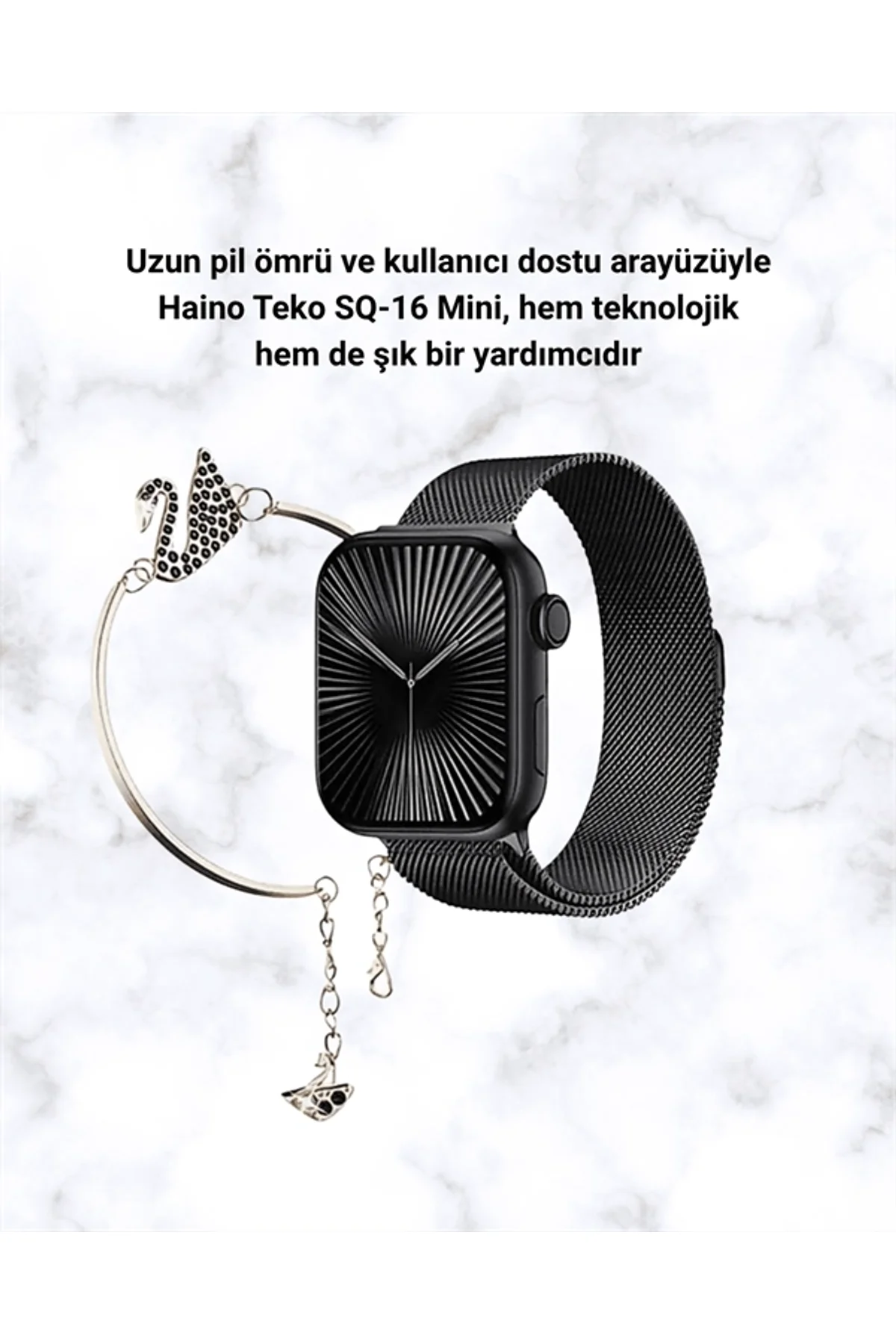 SQ-16 Mini Series 10 – Dokunmatik Akıllı Saat | Kalp Ritmi, Spo2, Uyku Takibi - Just Cheap Store Görsel 4