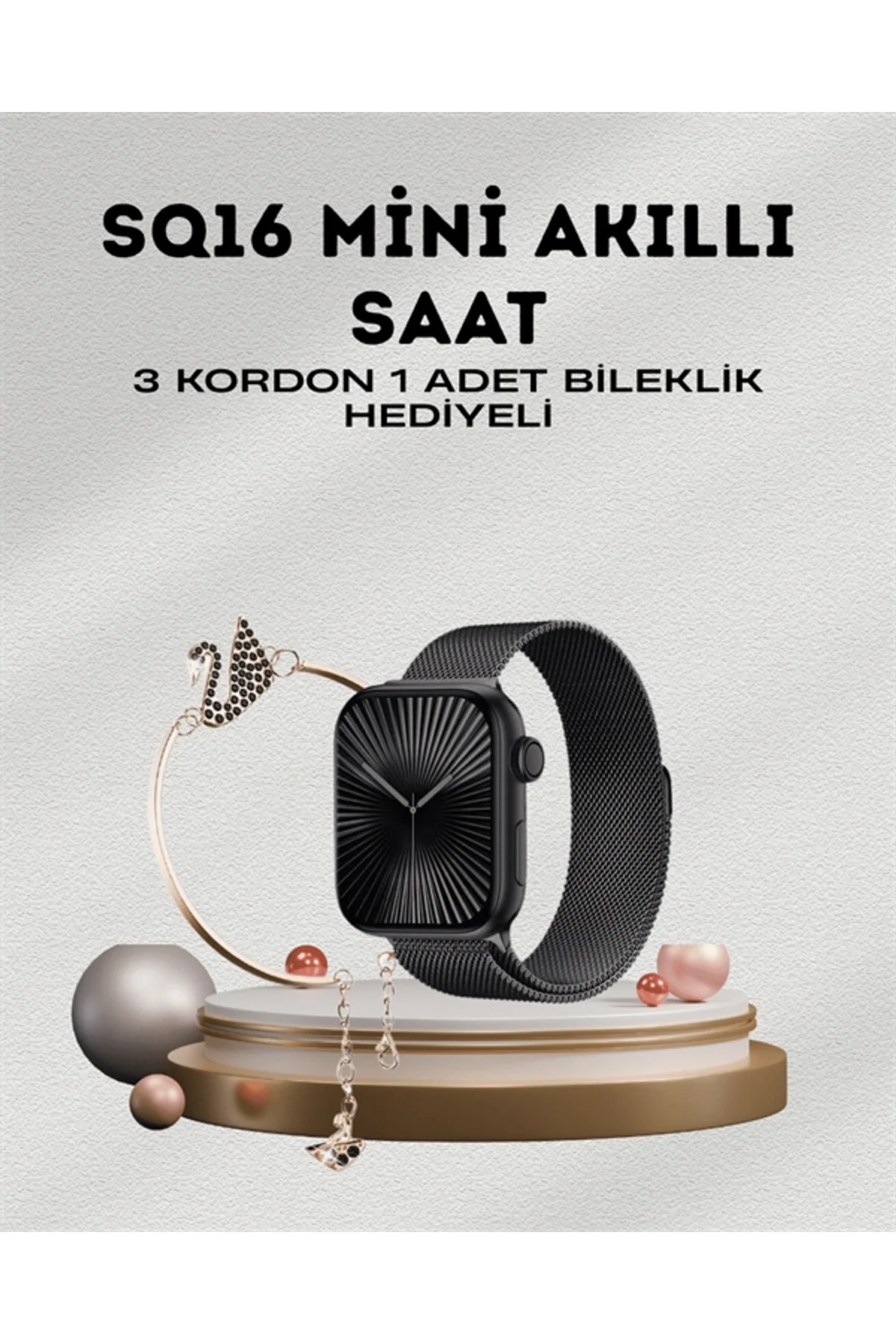 SQ-16 Mini Series 10 – Dokunmatik Akıllı Saat | Kalp Ritmi, Spo2, Uyku Takibi - Just Cheap Store Görsel 2