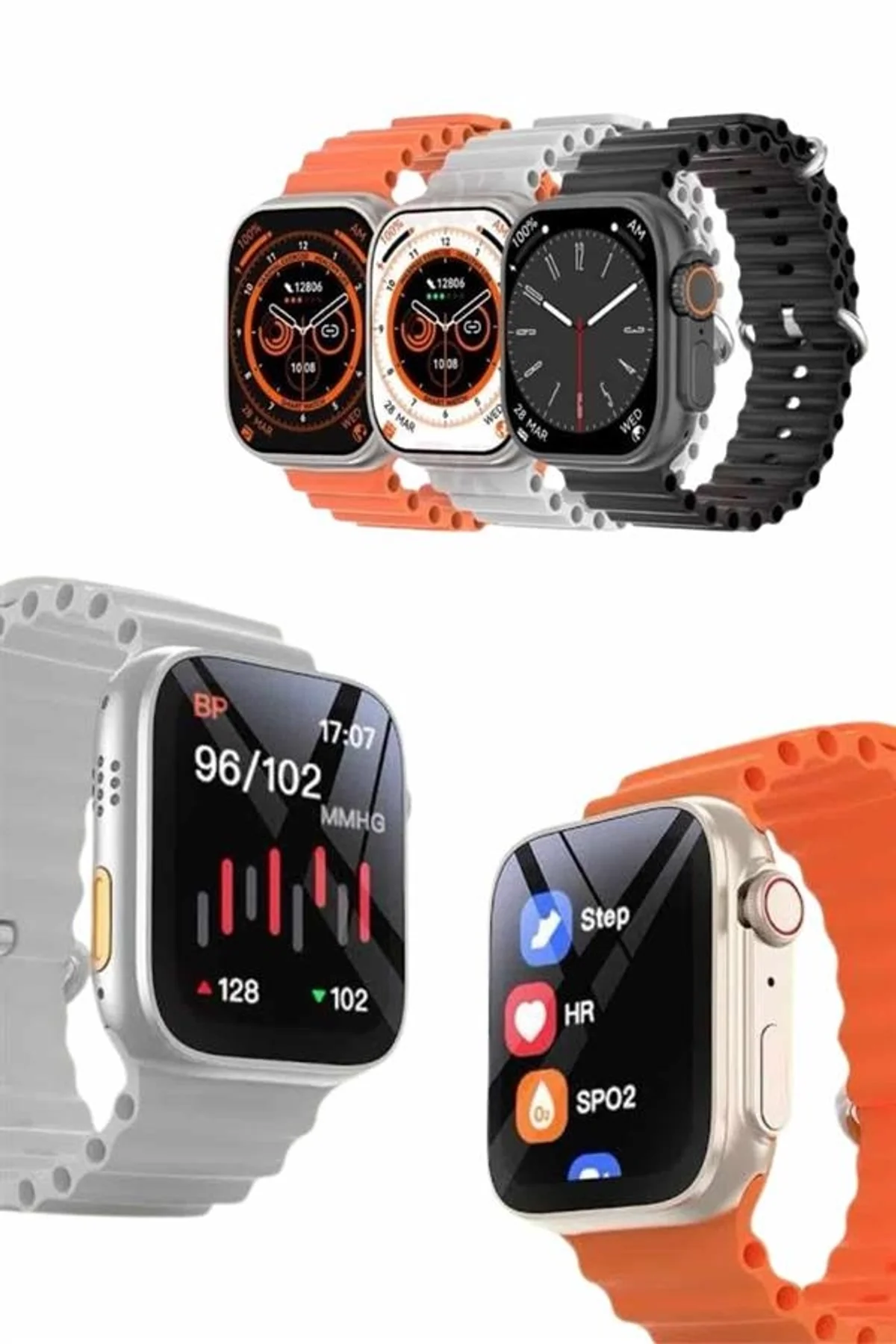 Akıllı Saat Amoled Ekran Bluetooth Bağlantılı Özel Tasarım Unısex - Just Cheap Store Görsel 3