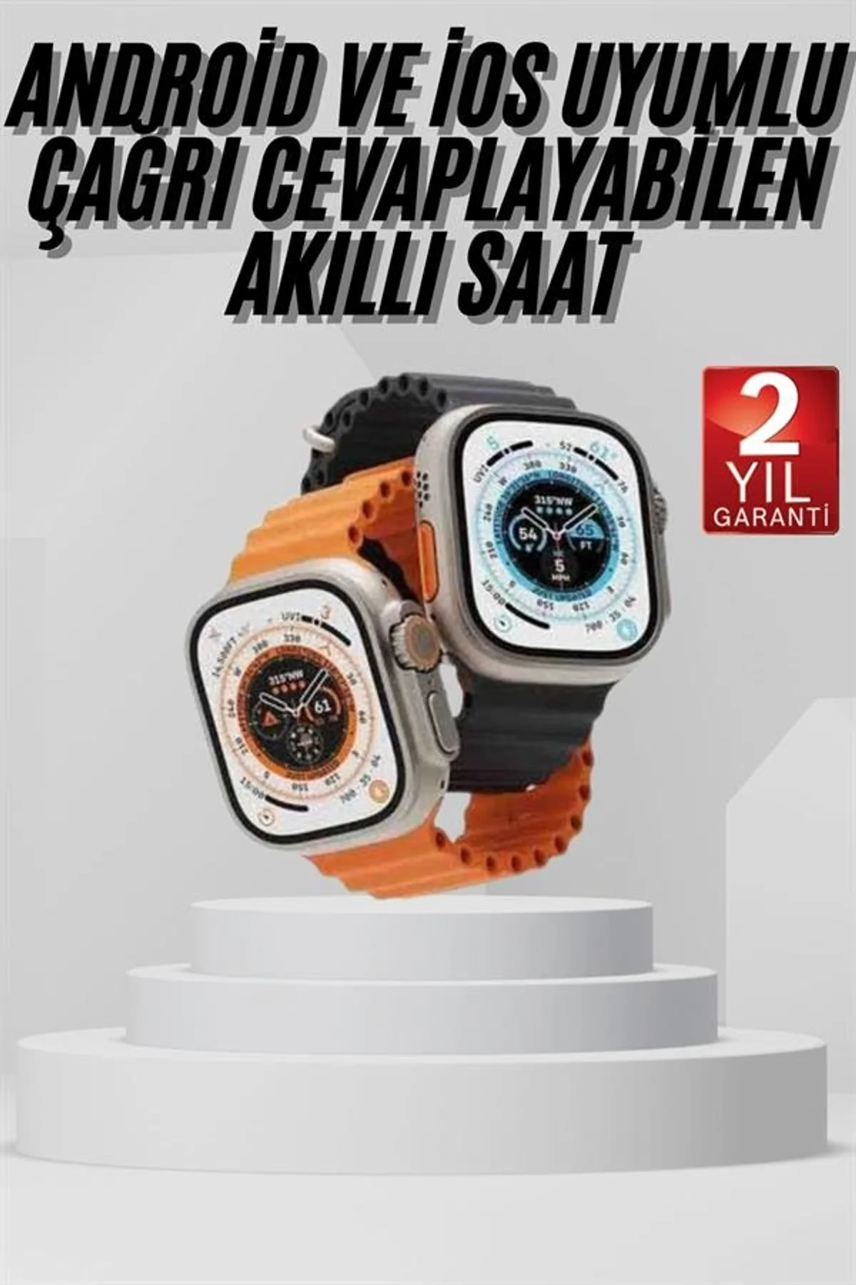 Akıllı Saat Amoled Ekran Bluetooth Bağlantılı Özel Tasarım Unısex - Just Cheap Store Görsel 2