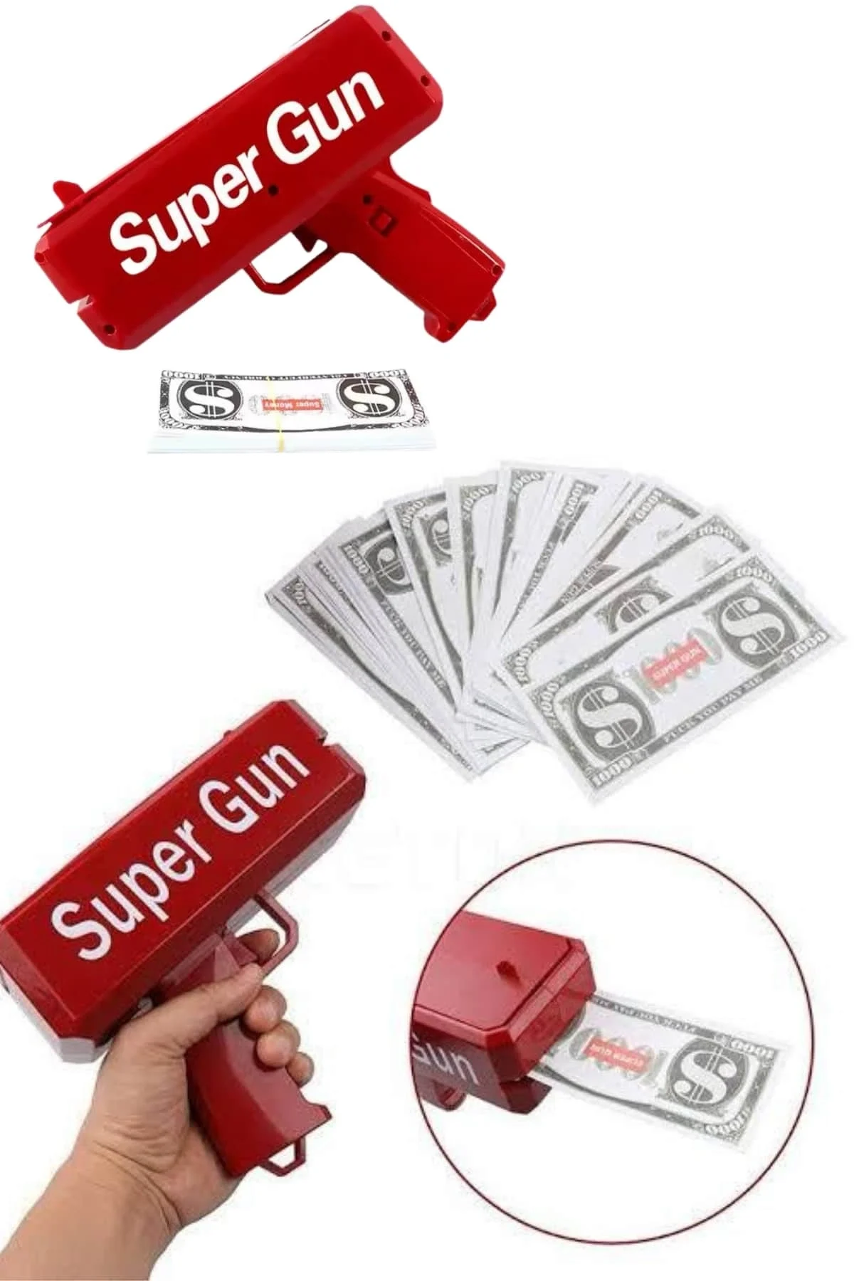 Para Dolar Atma Makinası Super Money Gun Para Saçma Fırlatma Tabancası - Just Cheap Store Görsel 4