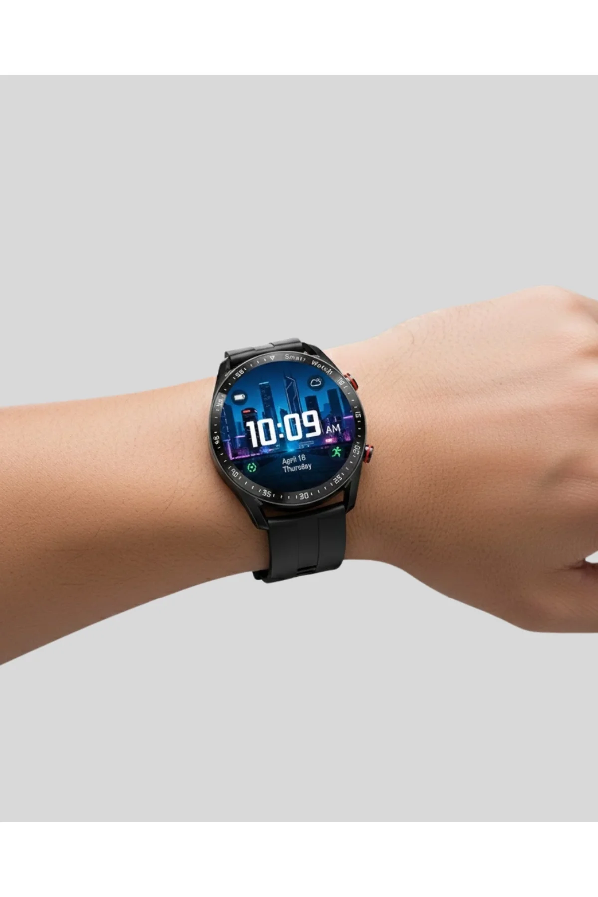 Akıllı Saat Yeni Model Sesli Asistan Bildirim Görme Bluetooth Bağlantılı Müzik Dinleme - Just Cheap Store Görsel 3