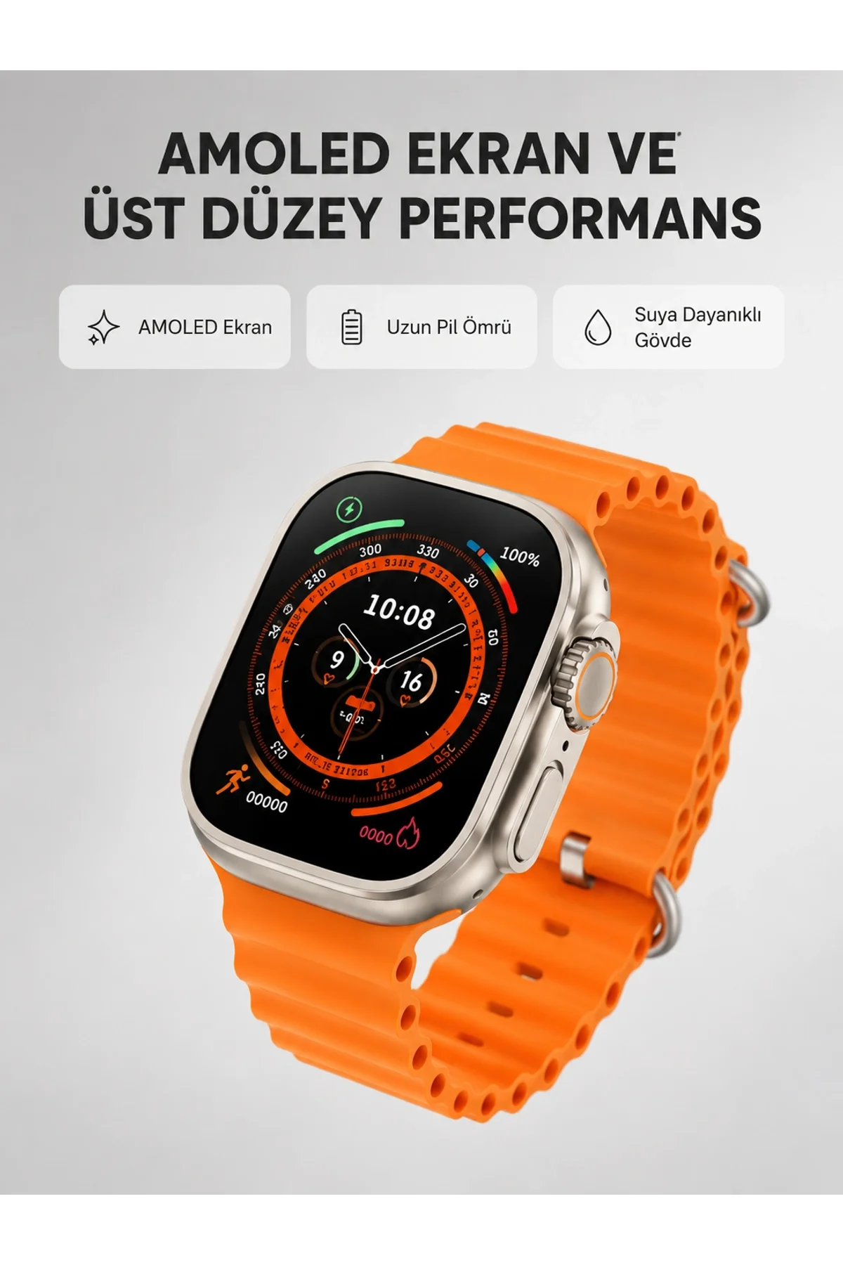 Akıllı Saat – Nabız Ölçer, Uyku Takibi, Gps, Suya Dayanıklı Tasarım
