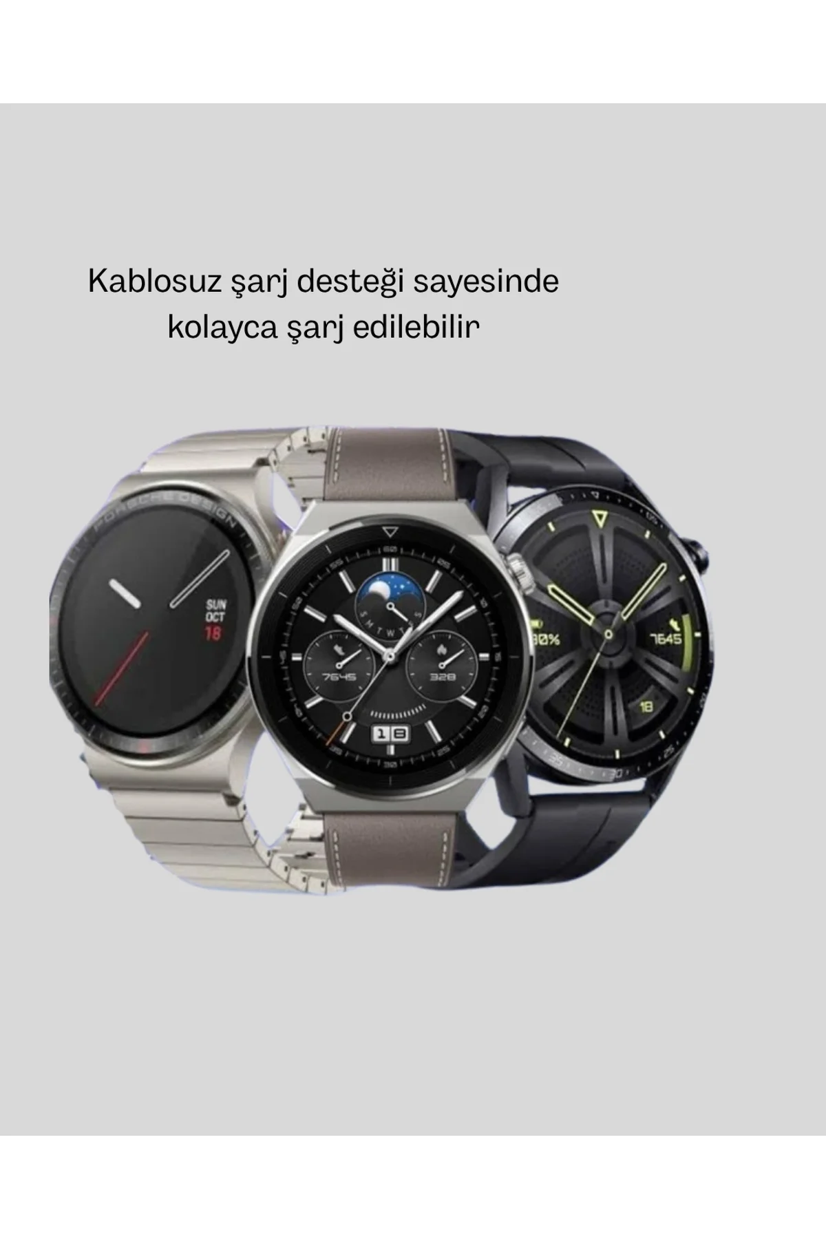 Akıllı Saat Nfc – Bluetooth Arama Ve Kablosuz Şarj Özellikli - Just Cheap Store Görsel 5