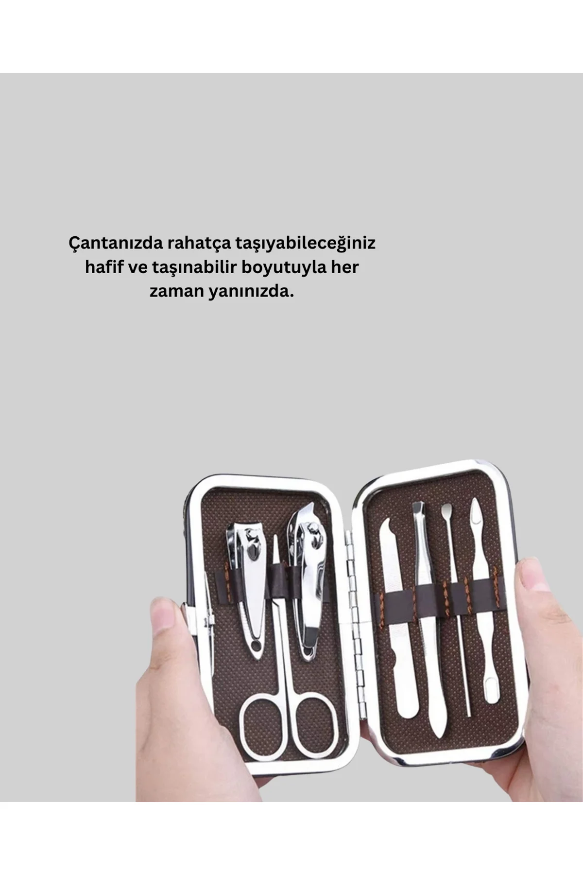 Dayanıklı Çelik Aletlerden Oluşan Kişisel Bakım Seti - Just Cheap Store Görsel 2