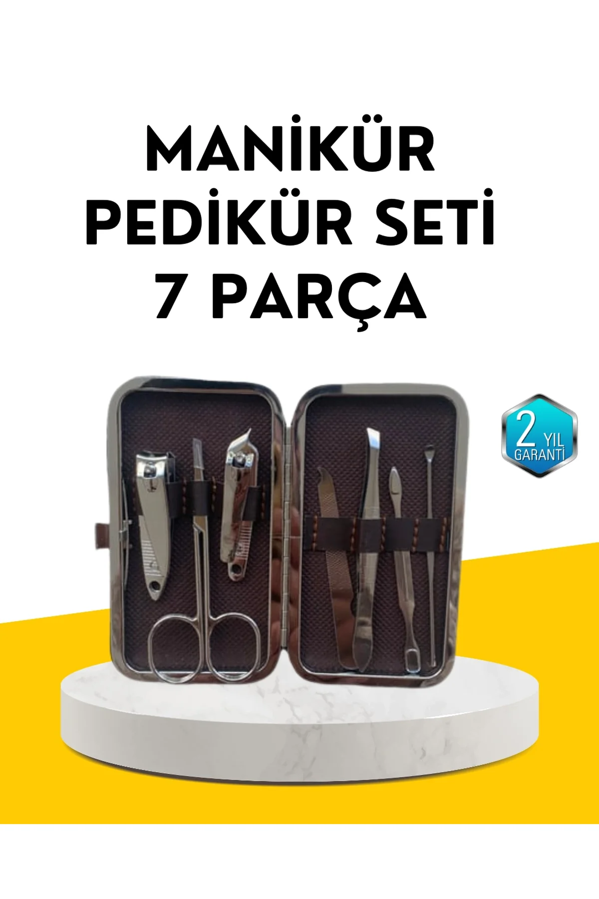 Dayanıklı Çelik Aletlerden Oluşan Kişisel Bakım Seti