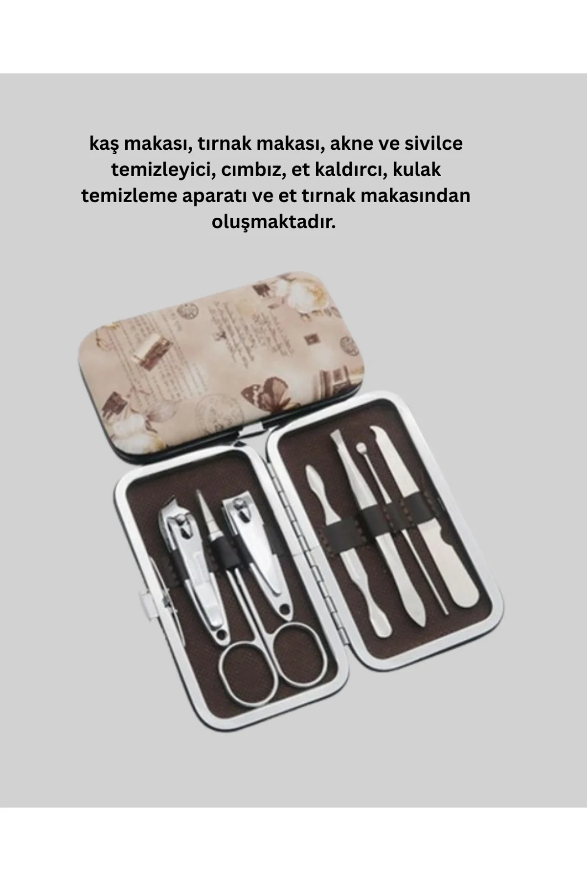 Dayanıklı Çelik Aletlerden Oluşan Kişisel Bakım Seti - Just Cheap Store Görsel 4