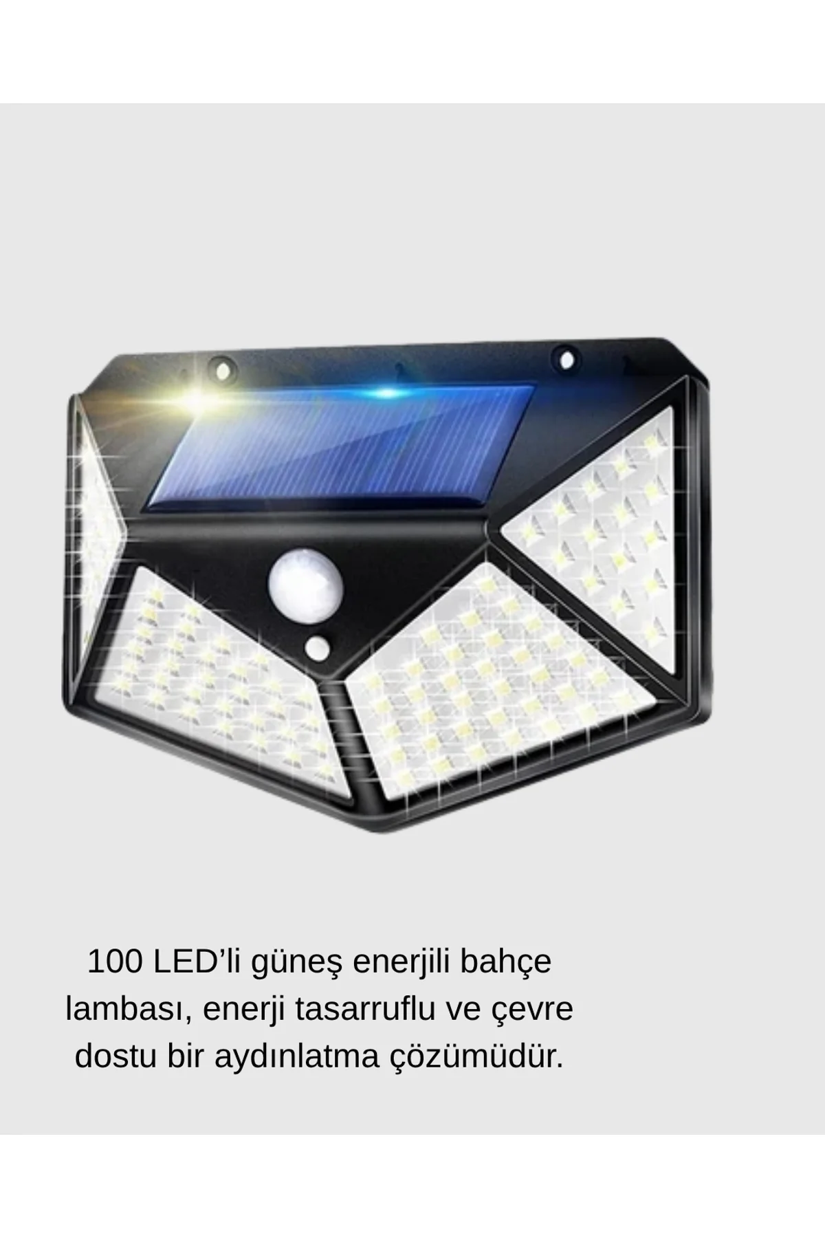 Solar Güçlü 100 Led Bahçe Lambası – Enerji Tasarruflu, Suya Dayanıklı Ve Geniş Açılı Işık - Just Cheap Store Görsel 2