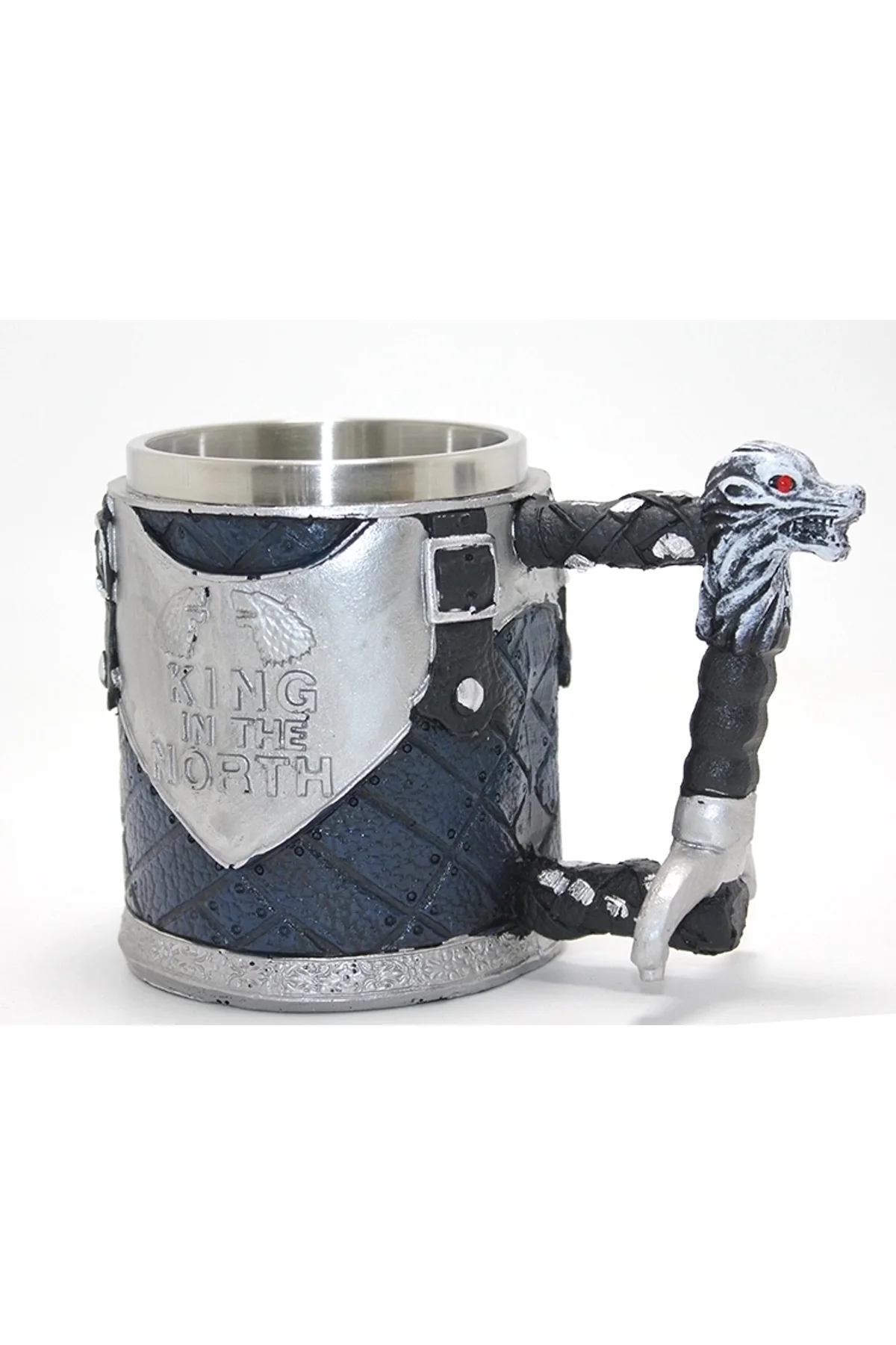 Game Of Thrones King In The North 3d Kabartmalı Çelik Kupa Bardak Alk4367