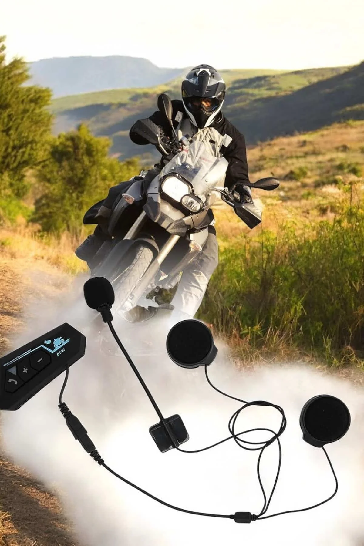 Kask Kulaklığı Motosiklet Intercom Interkom Dinleme Konuşma Özellikli Su Geçirmez - Just Cheap Store Görsel 3