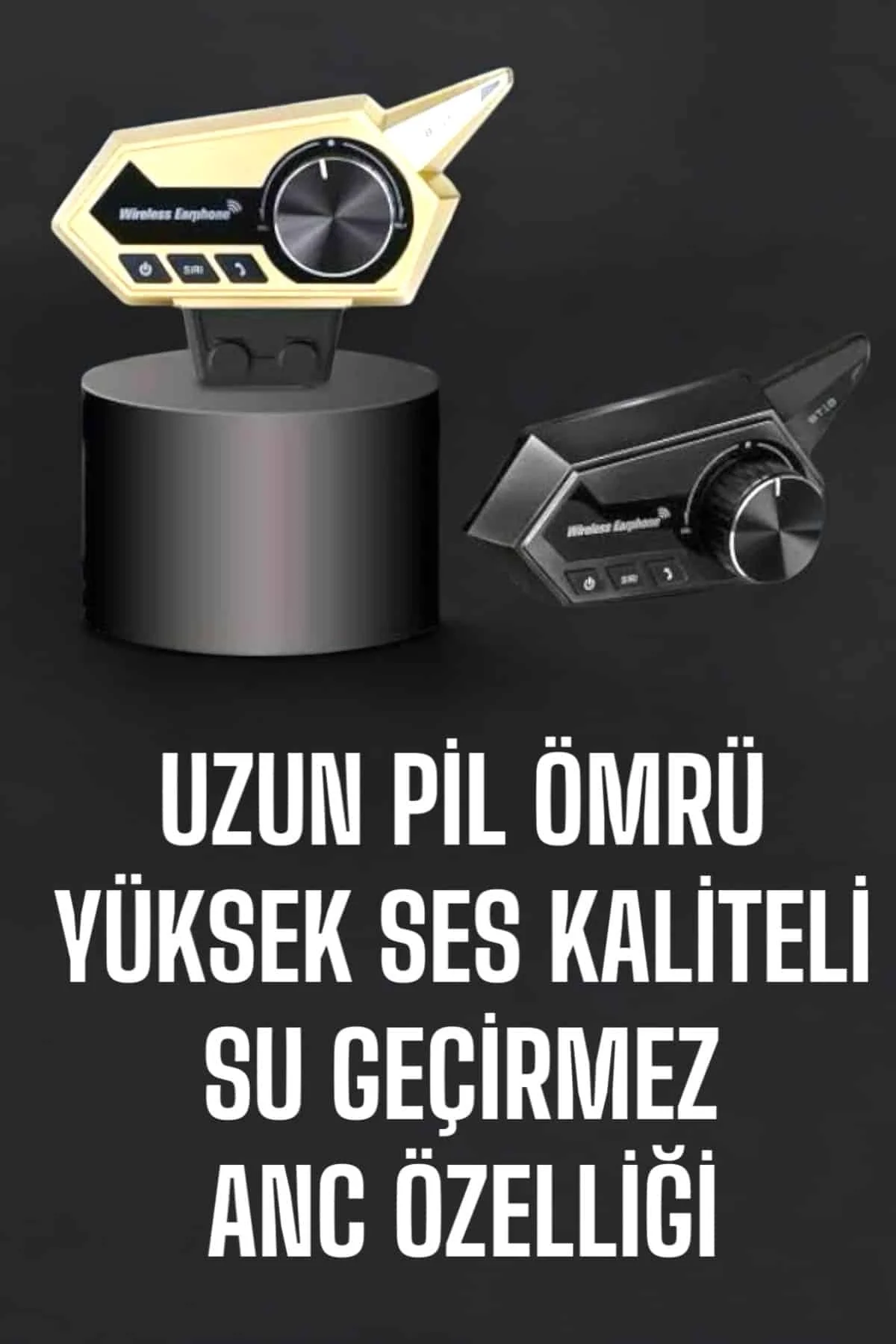 Intercom Kask Kulaklığı Anc Özelliği Yüksek Ses Kaliteli Bluetooth Kulaklık - Just Cheap Store Görsel 2
