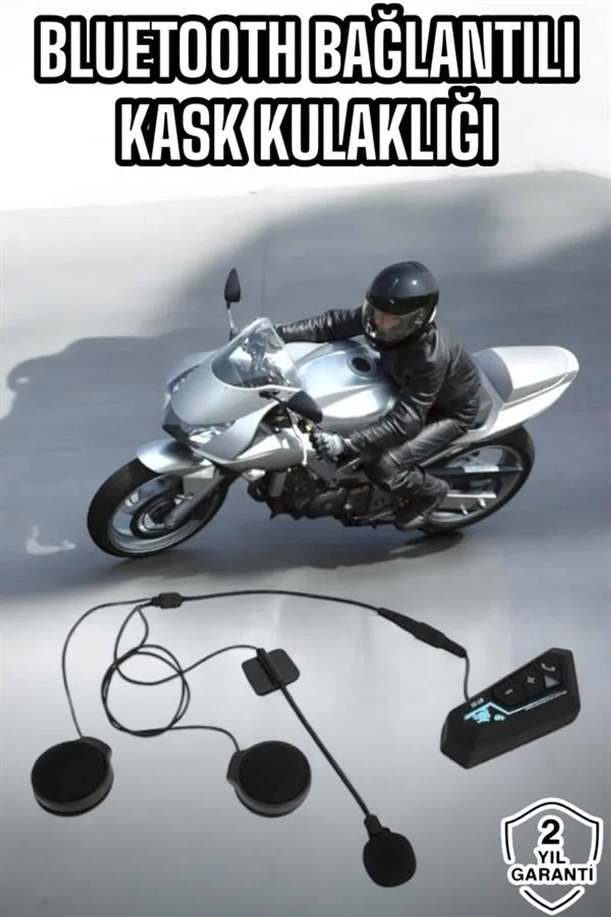 Kask Kulaklığı Motosiklet Intercom Interkom Dinleme Konuşma Özellikli Su Geçirmez - Just Cheap Store Görsel 2