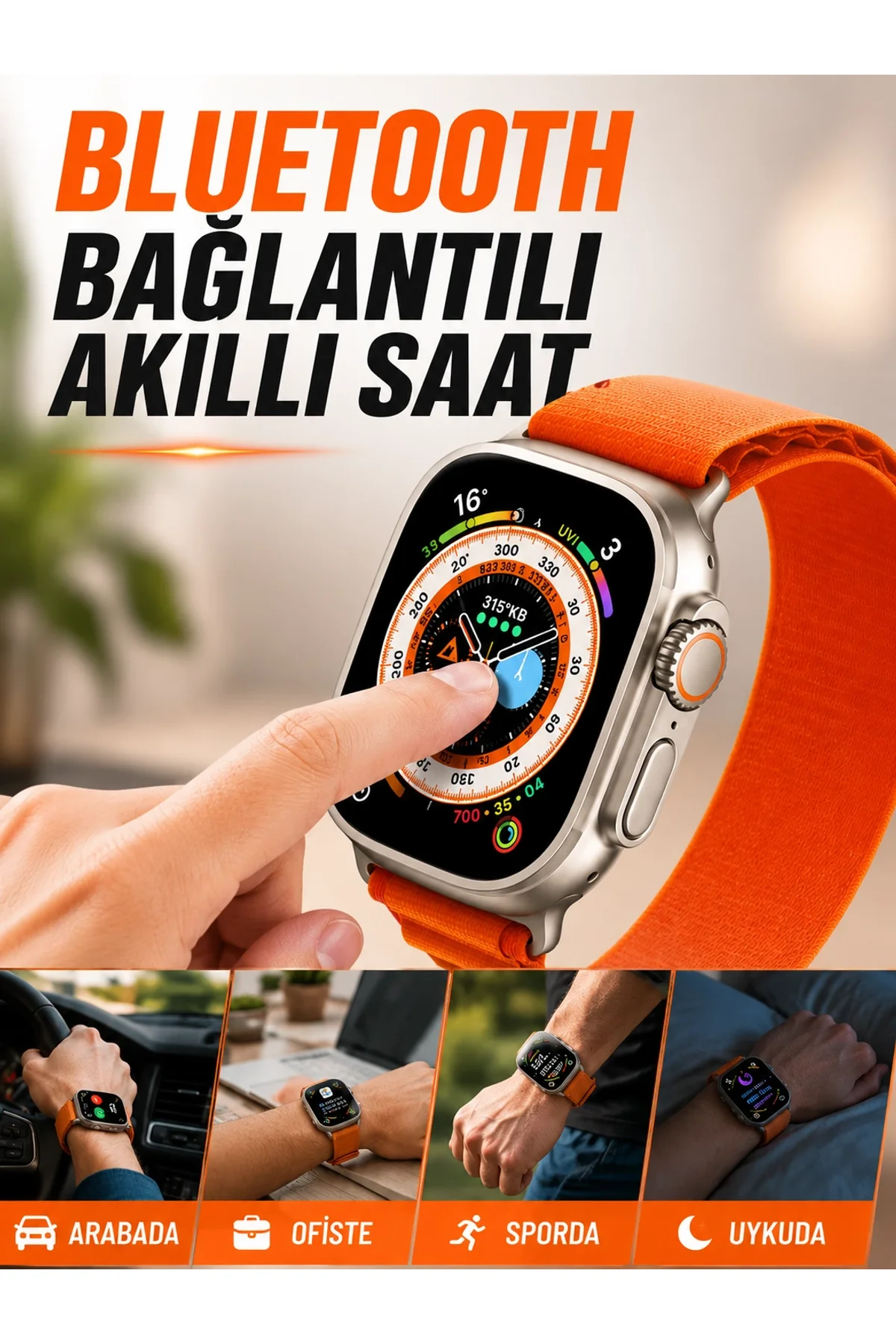 Bluetooth Bağlantılı Akıllı Saat