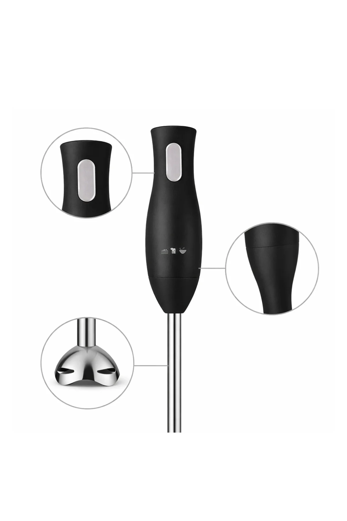 Mutfak El Blenderı Paslanmaz Çelik Uçlu Ergonomik Tasarım - Just Cheap Store Görsel 4