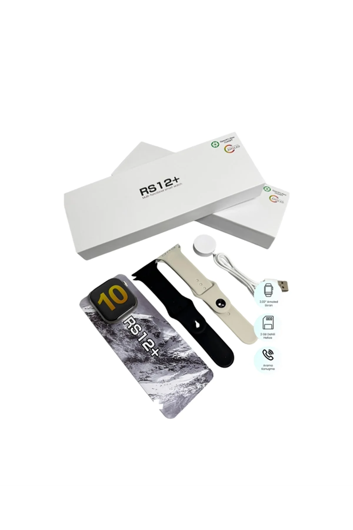Rs12 Pro+ Titanyum Kasa Akıllı Saat – Uyku Ve Nabız Takibi, Suya Dayanıklı, Bluetooth Arama Yeni Nes - Just Cheap Store Görsel 5