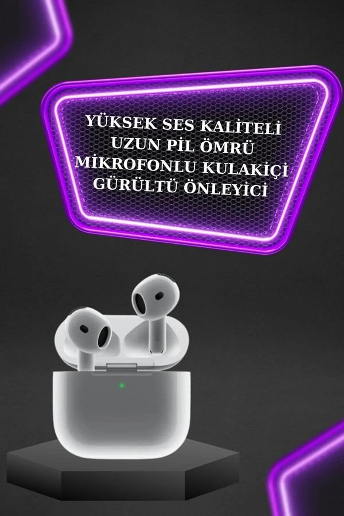 3.nesil Tws Bluetooth Kulaklık Bluetooth Bağlantılı Akıllı Saat Amoled Ekran Plastik Hasır Kordon - Just Cheap Store Görsel 3