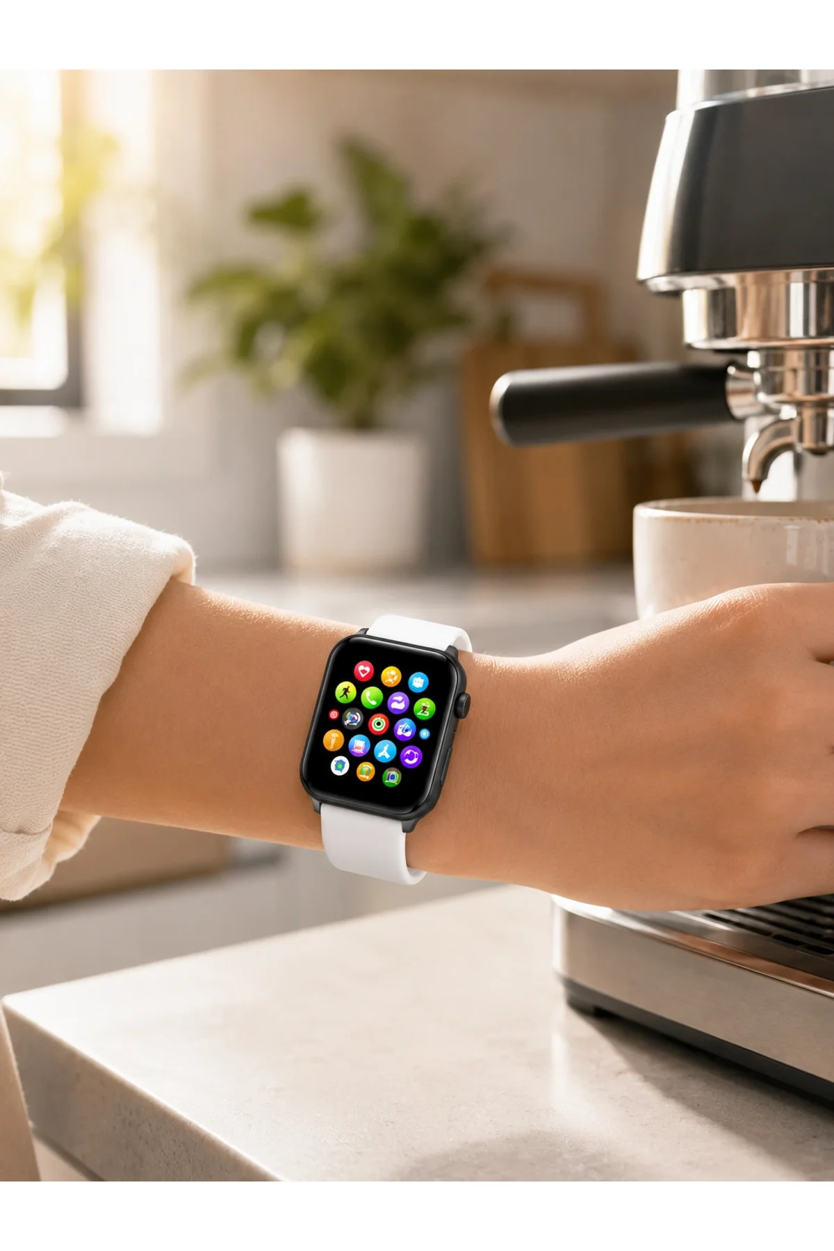 Dokunmatik Ekranı, Bluetooth Görüşme Desteği Ve Akıllı Bildirim Özellikleriyle Teknolojiyi Bileğiniz - Just Cheap Store Görsel 4