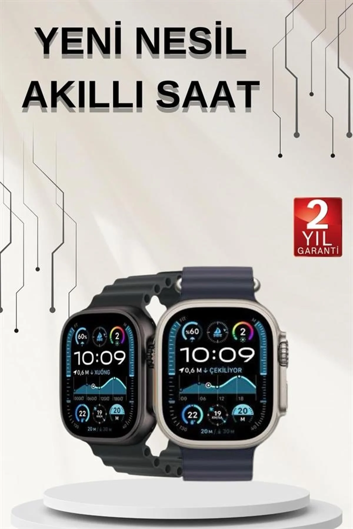 Akıllı Saat Sesli Görüşme Titreşimli Gps Bağlantısı Müzik Dinleme Sosyal Medya Bildirimleri Yeni Nes - Just Cheap Store Görsel 2
