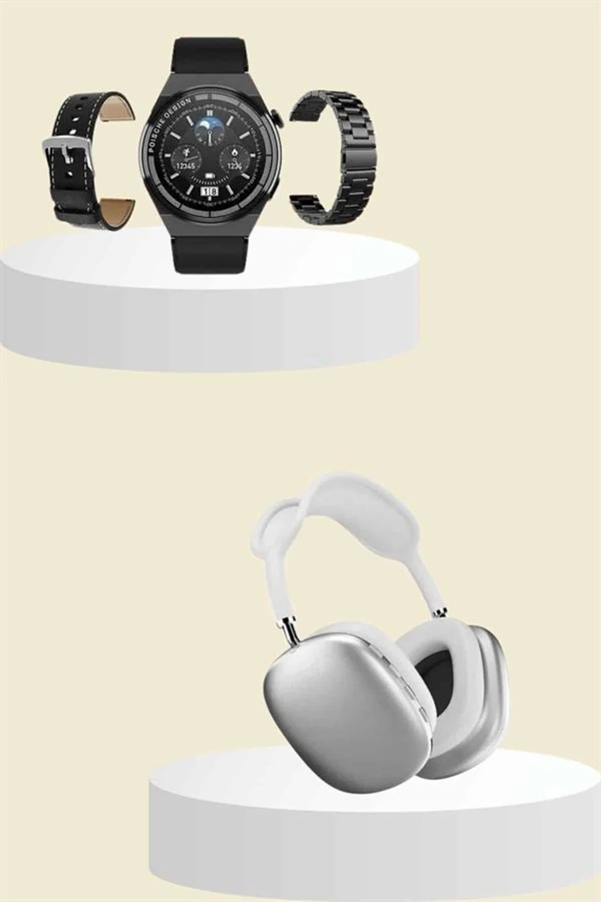 Yeni Nesil Sesli Görüşme Akıllı Saat Ve Powerbank Çoklu Şarj Girişli Bluetooth Kulaklık Nabız Ölçer - Just Cheap Store Görsel 5