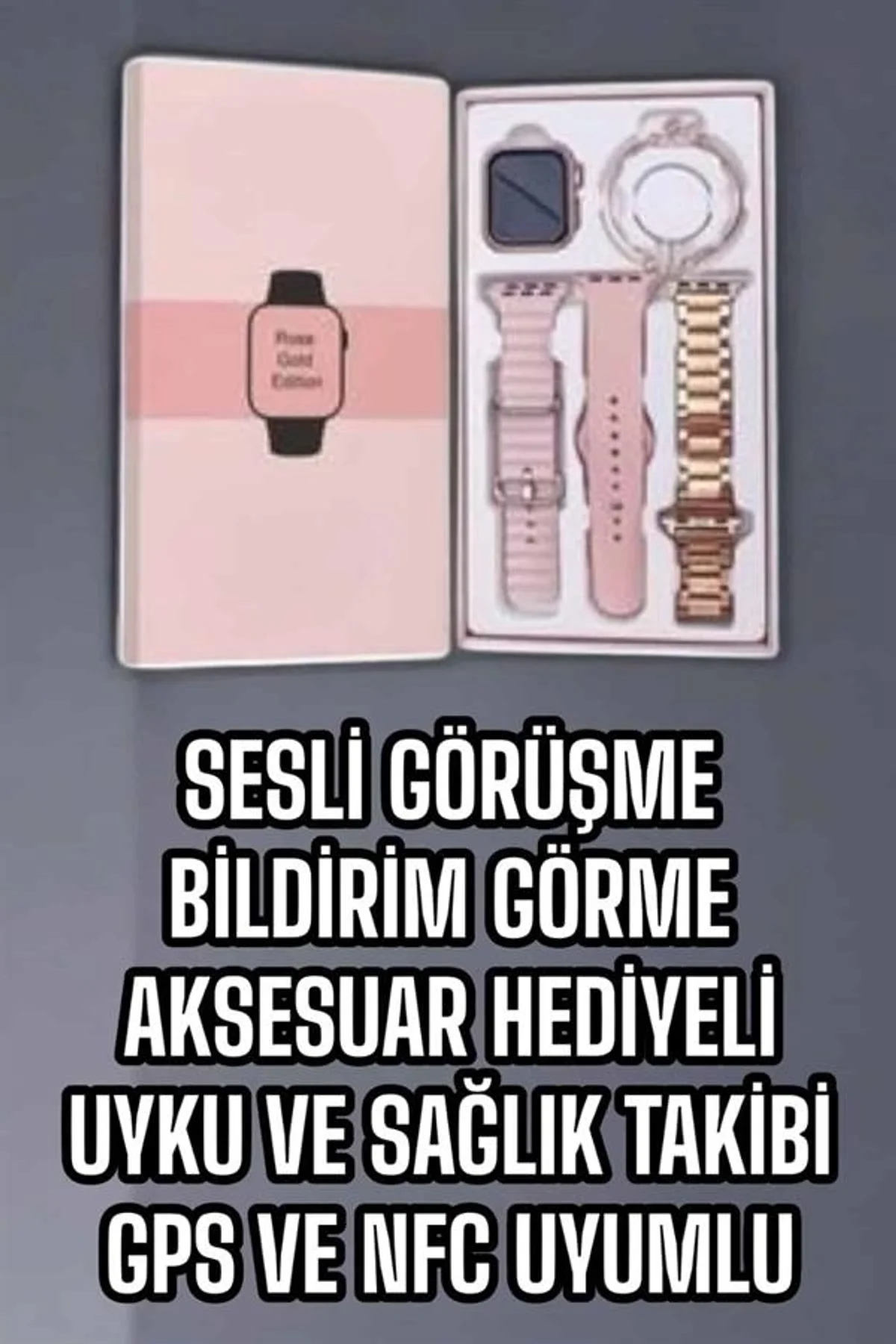 Akıllı Saat Bluetooth Bağlantılı Aksesuar Hediyeli Gps Takibi - Just Cheap Store Görsel 4
