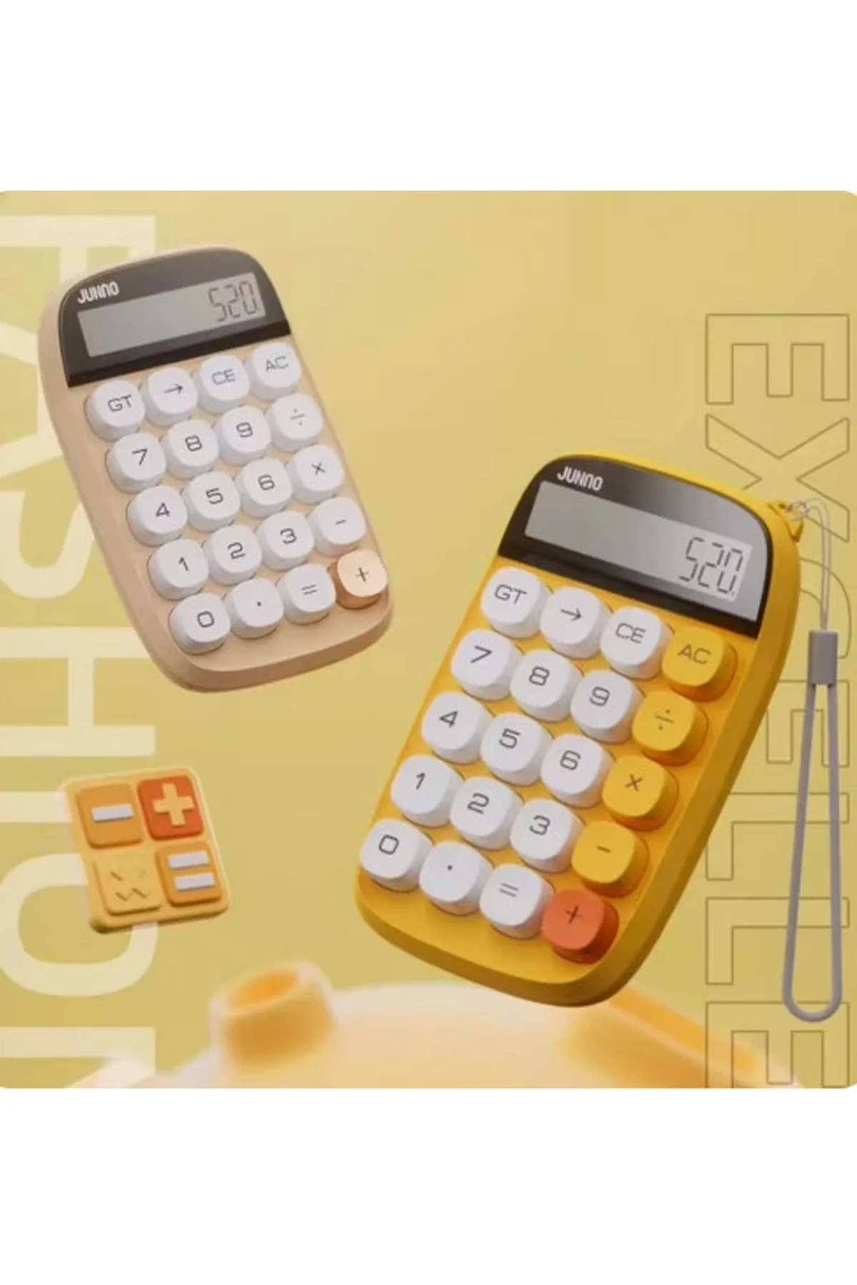 Vothoon Sevimli Kare Tuşlu 10 Haneli Ldc Ekran Hesap Makinası Yeşil - Just Cheap Store Görsel 2