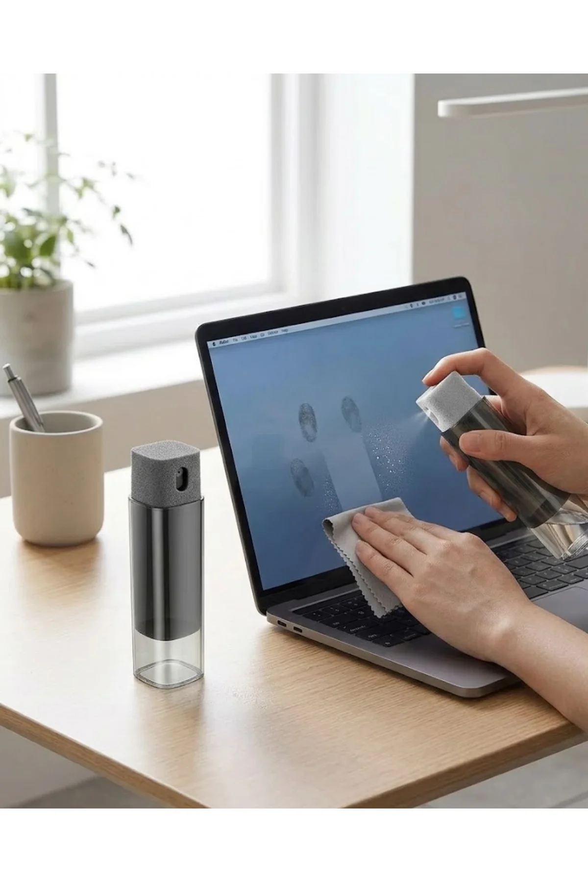 Kompakt Ekran Temizleme Sprey Şişesi Telefon Tablet Bilgisayar Temizlik Şişesi
