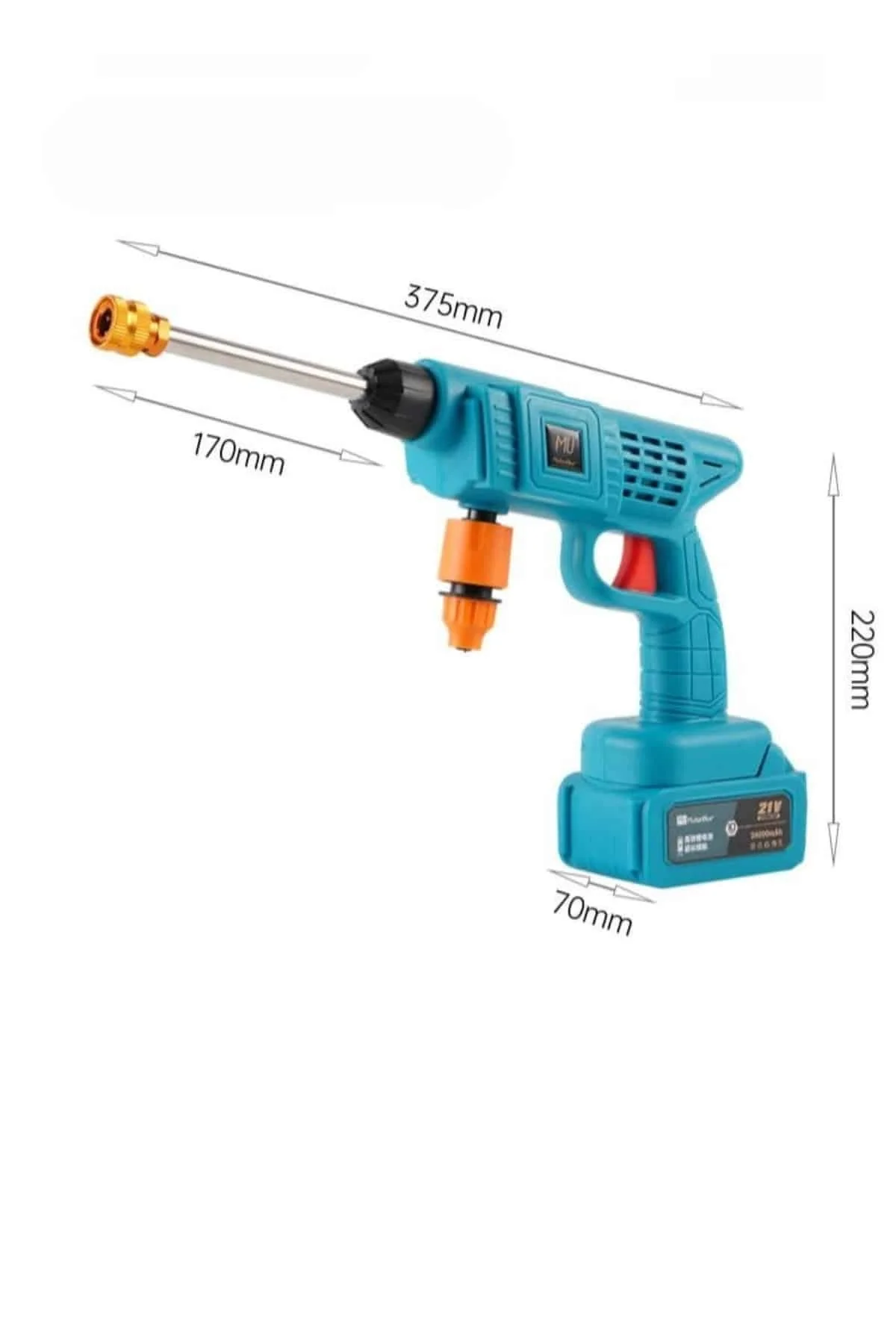 Şarjlı Ve Yüksek Basınçlı Oto Yıkama Makinesi Ve Sulama Tabancası Bahçe Yıkama Makinesi - Just Cheap Store Görsel 3