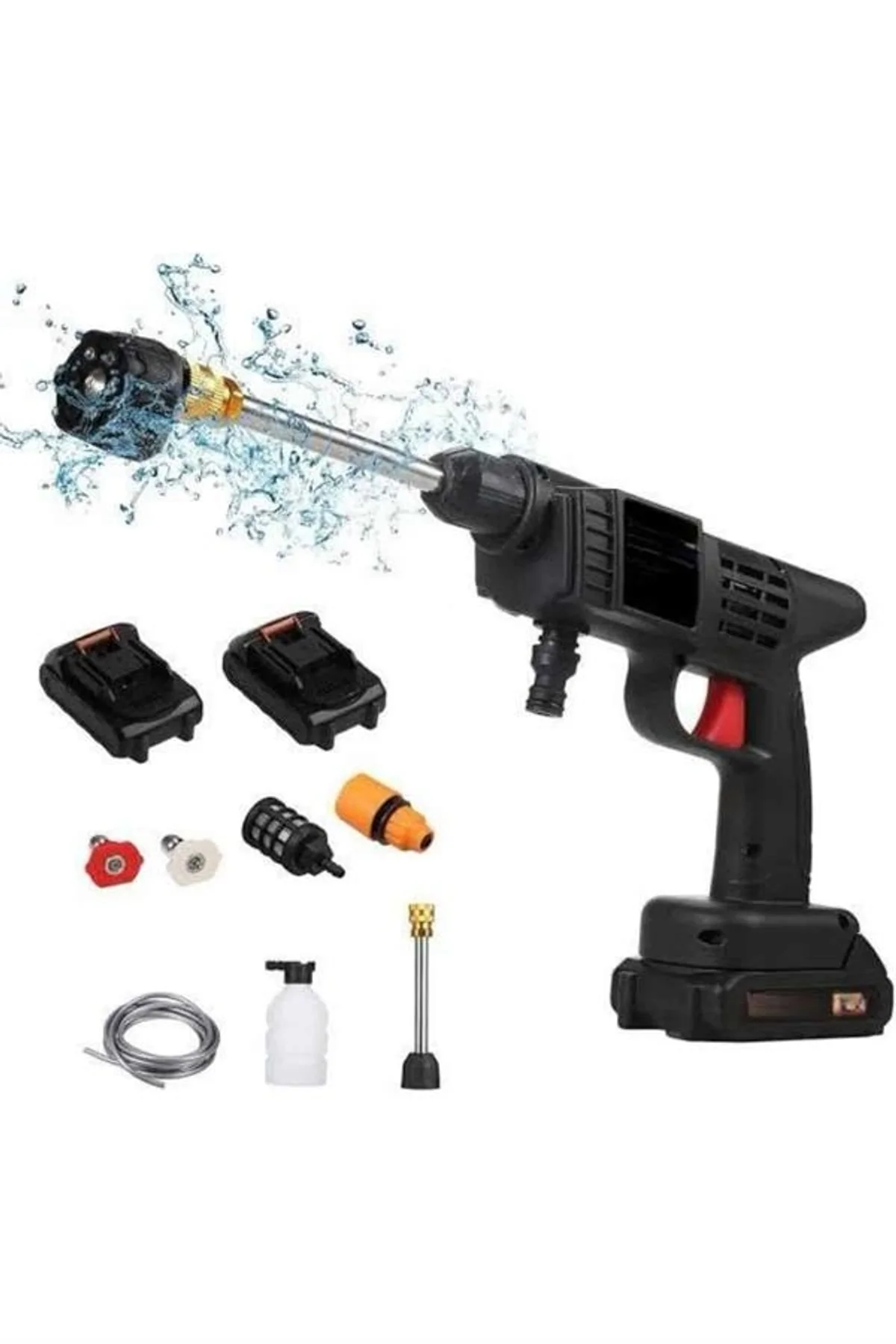 Bahçe Sulama Tabancası Makinesi Yüksek Basınçlı Akülü Yıkama Makinesi - Just Cheap Store Görsel 3