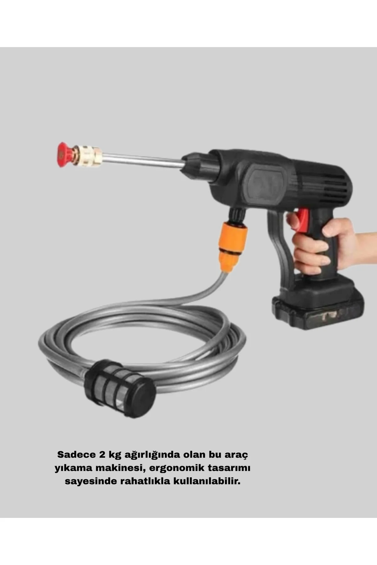 Taşınabilir Akülü Araba Yıkama Makinesi 1.7 Mpa Basınçlı Ve Ergonomik Tasarımlı - Just Cheap Store Görsel 4