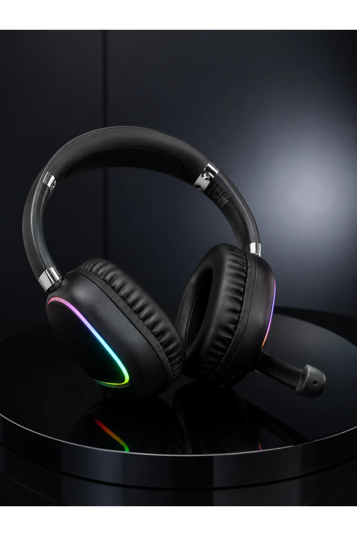 Bluetooth 5.0 Kablosuz Kulak Üstü Kulaklık Mikrofonlu Rgb Aydınlatmalı - Just Cheap Store Görsel 4