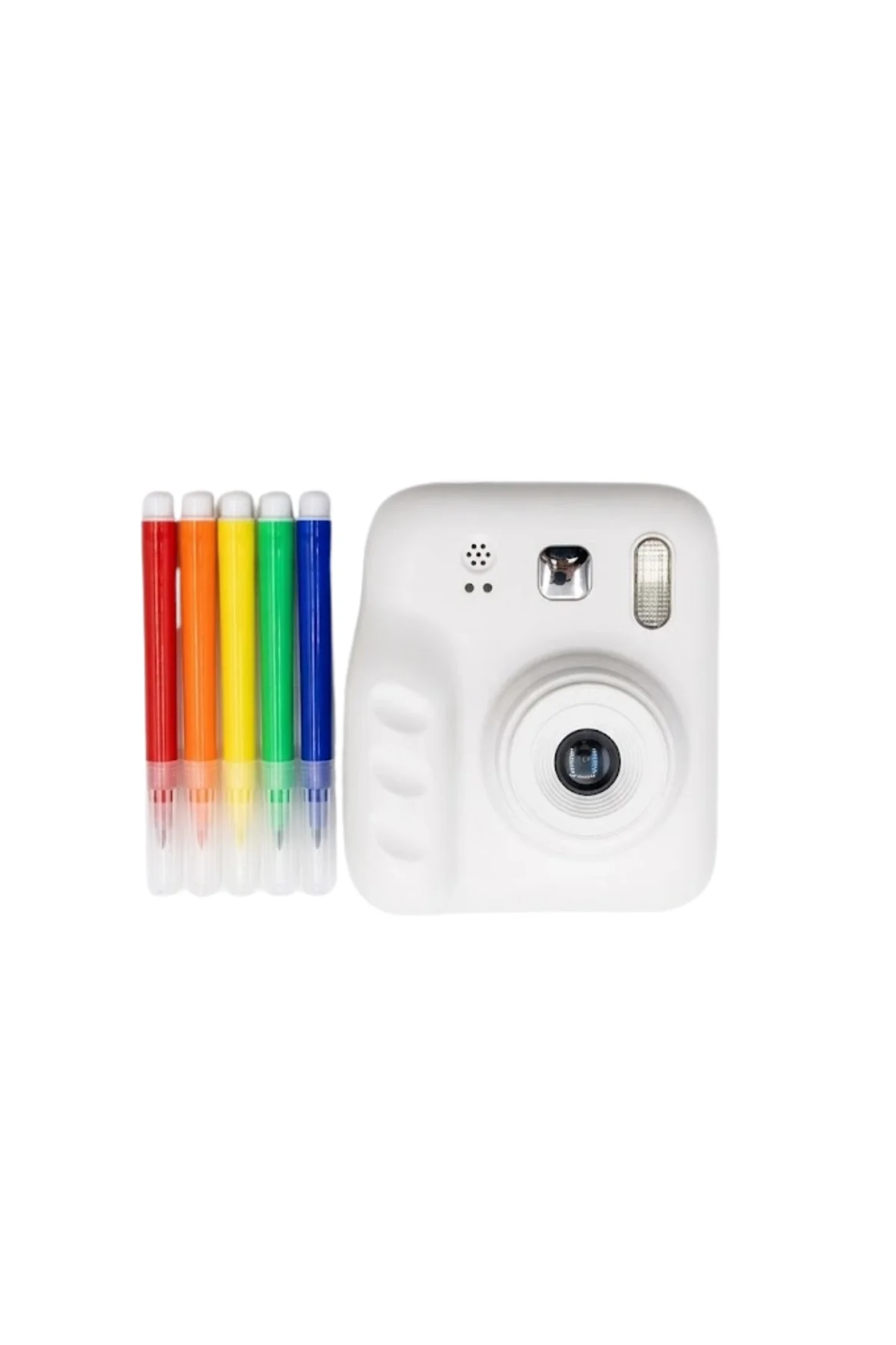 Eğlenceli Baskılı Çocuk Fotoğraf Makinesi Video Çekim 4 Rulo Kağıt 5 Kalem Set - Just Cheap Store Görsel 3