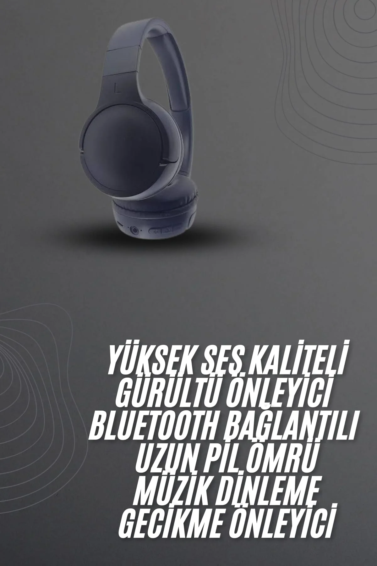 Kablosuz Bluetooth Kulaklık Kulak Üstü Ayarlanabilir Uzun Ömürlü Yeni Nesil - Just Cheap Store Görsel 2